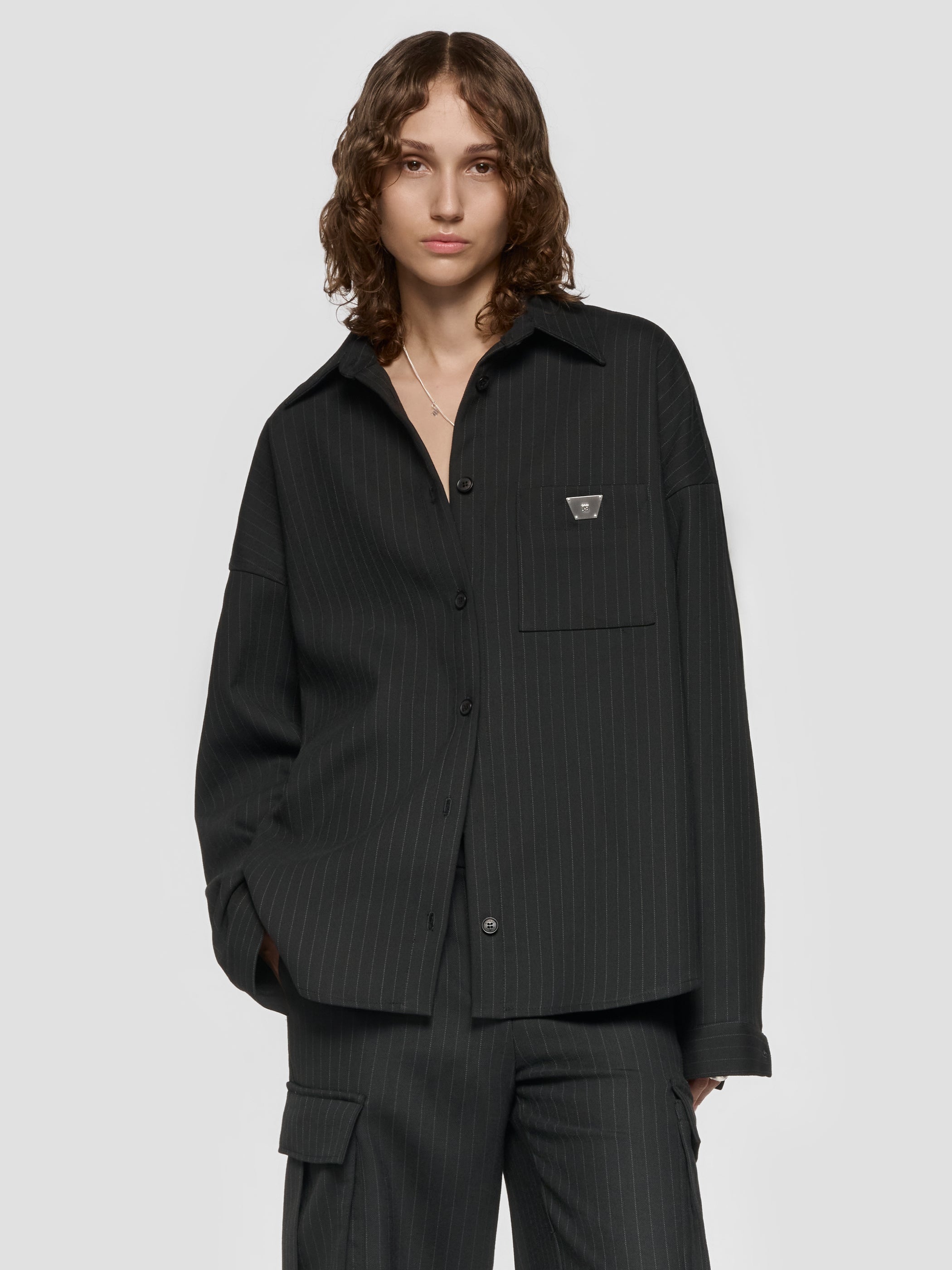 Pinstripe Overshirt
