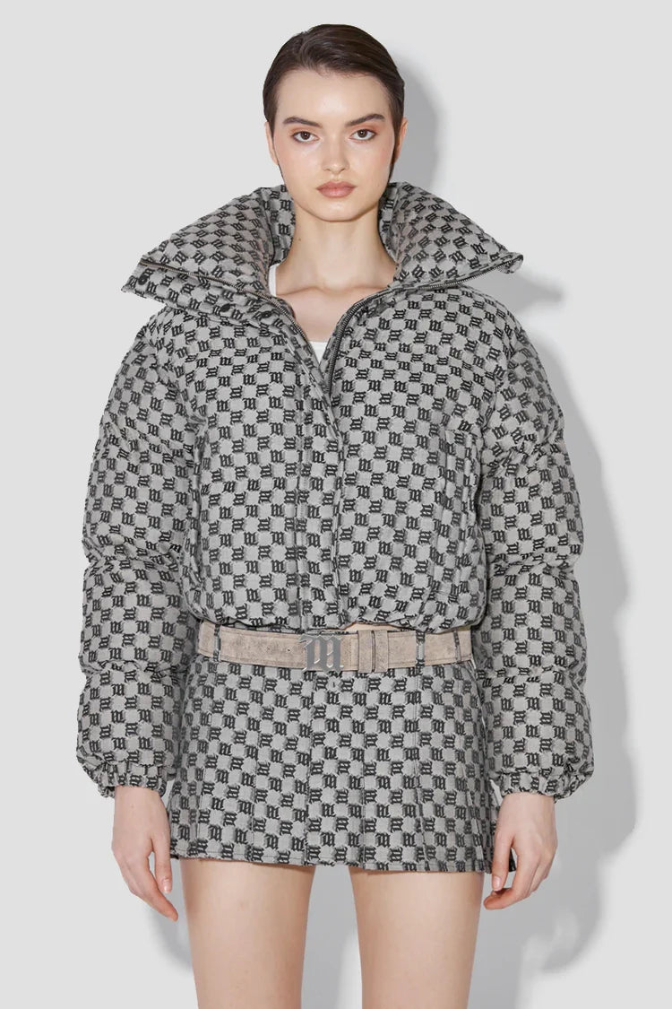 Monogram Jacquard Canvas Puffer