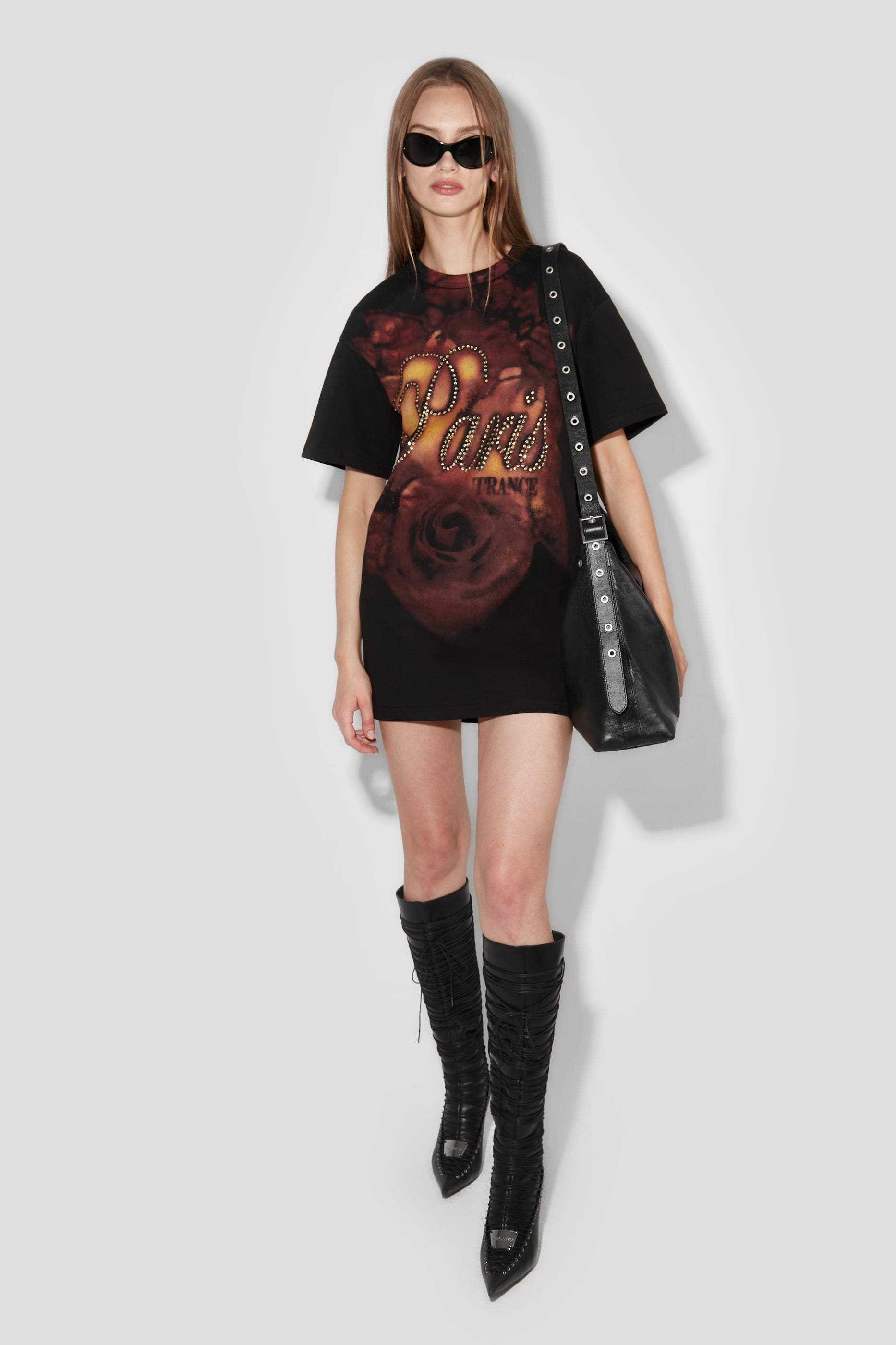 【関税込み】MISBHV ブラック Paris Trance フーディ Paris Trance T-Shirt Dress