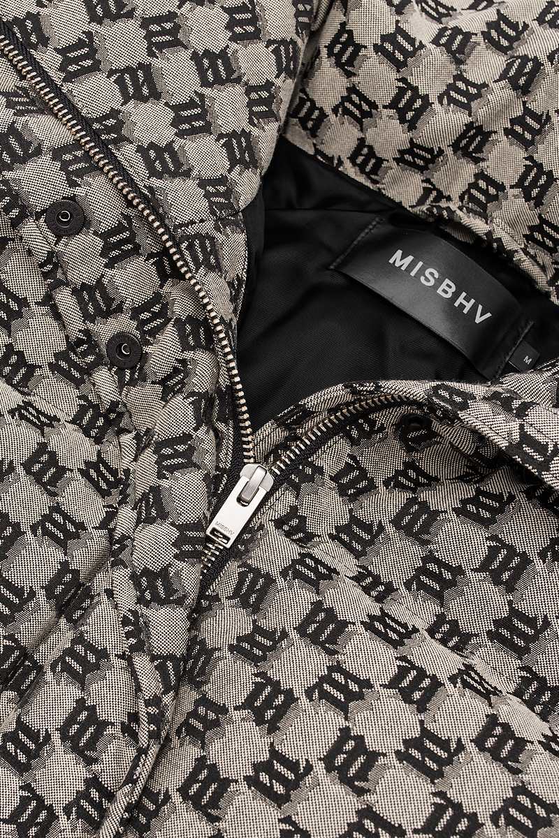 Monogram Jacquard Canvas Puffer