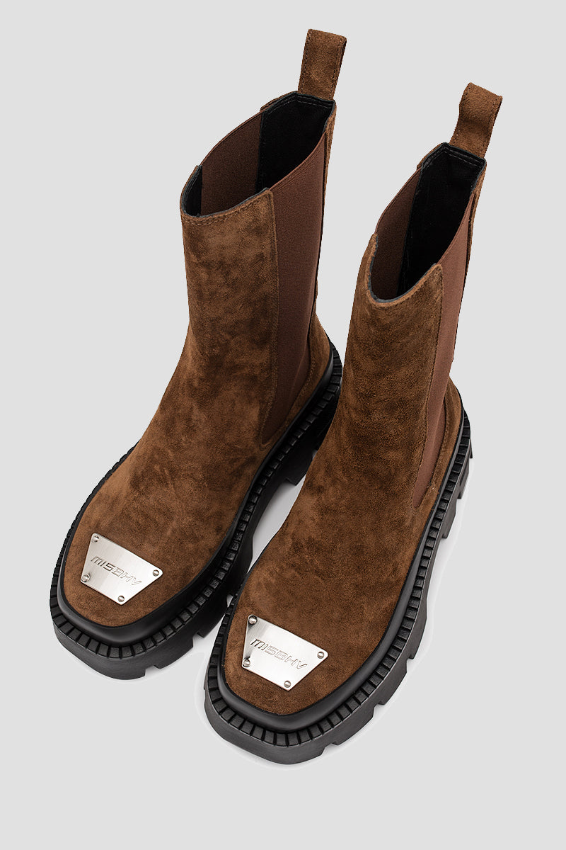 関税込み＊MISBHV＊レザー100% ロゴ 2000年のチェルシーブーツ The 2000 Chelsea Boot Black