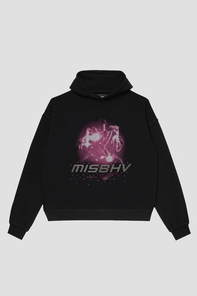 トップス Y2K archive MISBHV clash black hoodie 2001 Co Hoodie Black