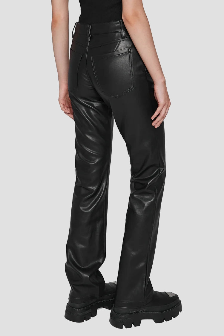 Vegan Leather Trousers Black Vegan Leather Trousers Black