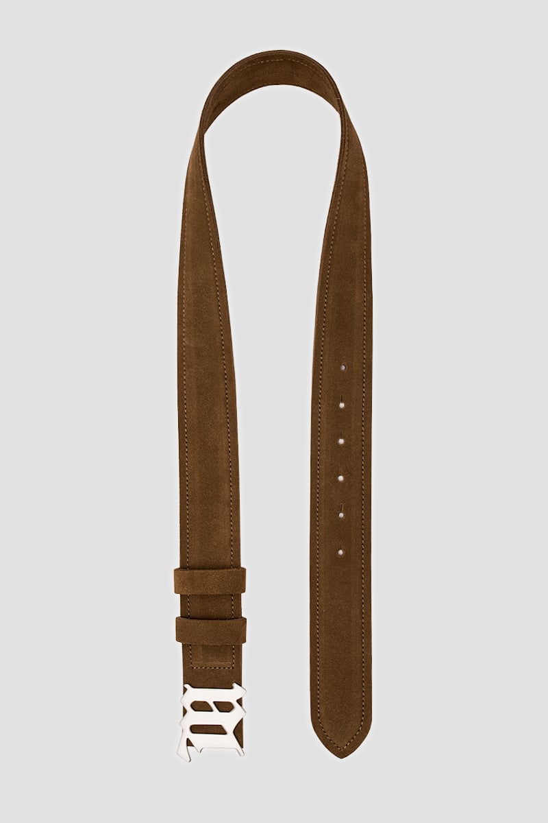 【関税込み】MISBHV トープ The 2000 Buckle ベルト Cracked Genuine Leather Belt Taupe