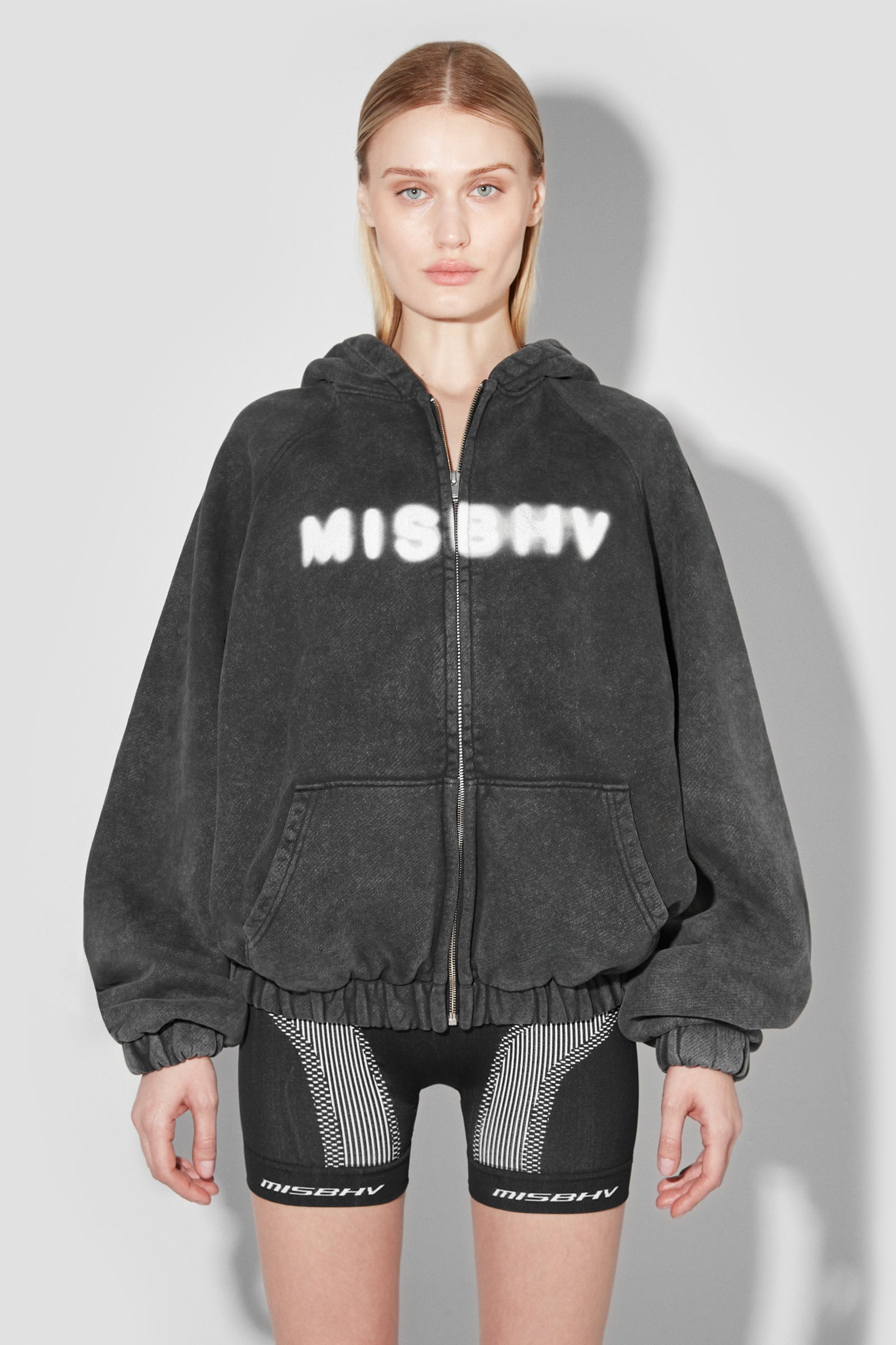 MISBHV 1993 Zipped Hoodie 完売品 y2k 00s Community Zipped Hoodie Washed Black