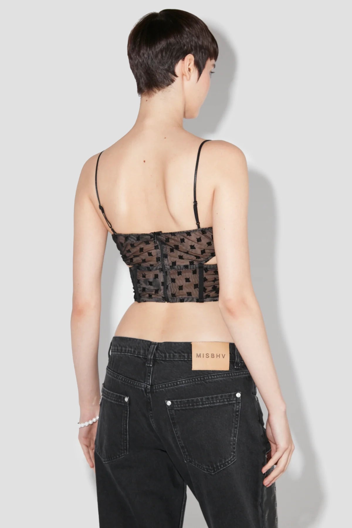 Mesh Monogram Corset