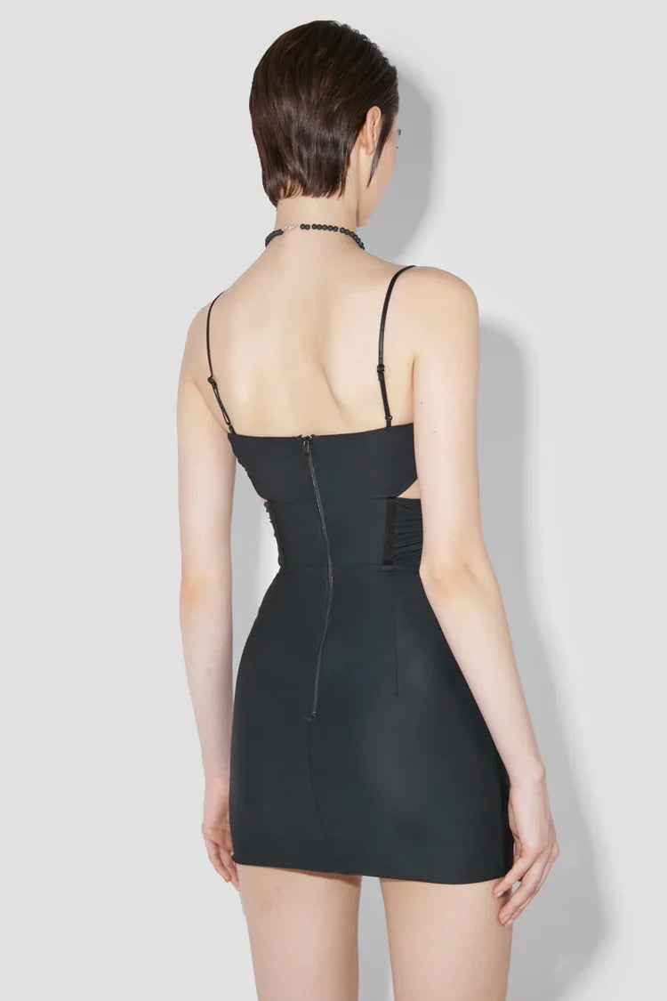 Corset Mini Dress Black