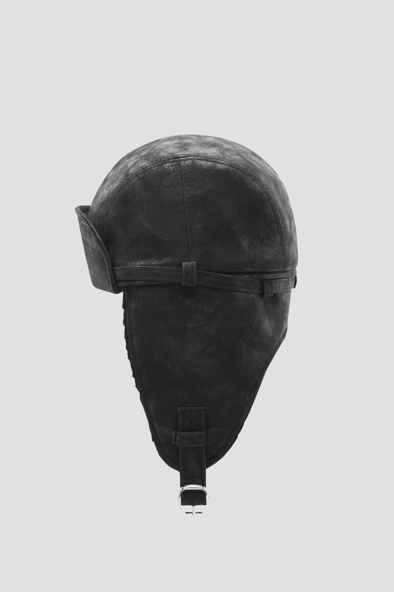 Cracked Faux Leather Aviator