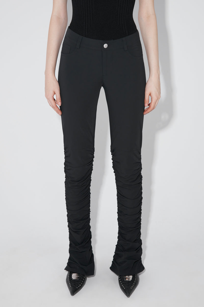 Lara Stacked Elastic Trousers