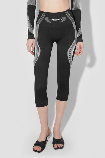 【MISBHV】SPORT MINI SKIRT_BLACK/WHITE Misbhv Performance Mini Skirt In Black / White | ModeSens