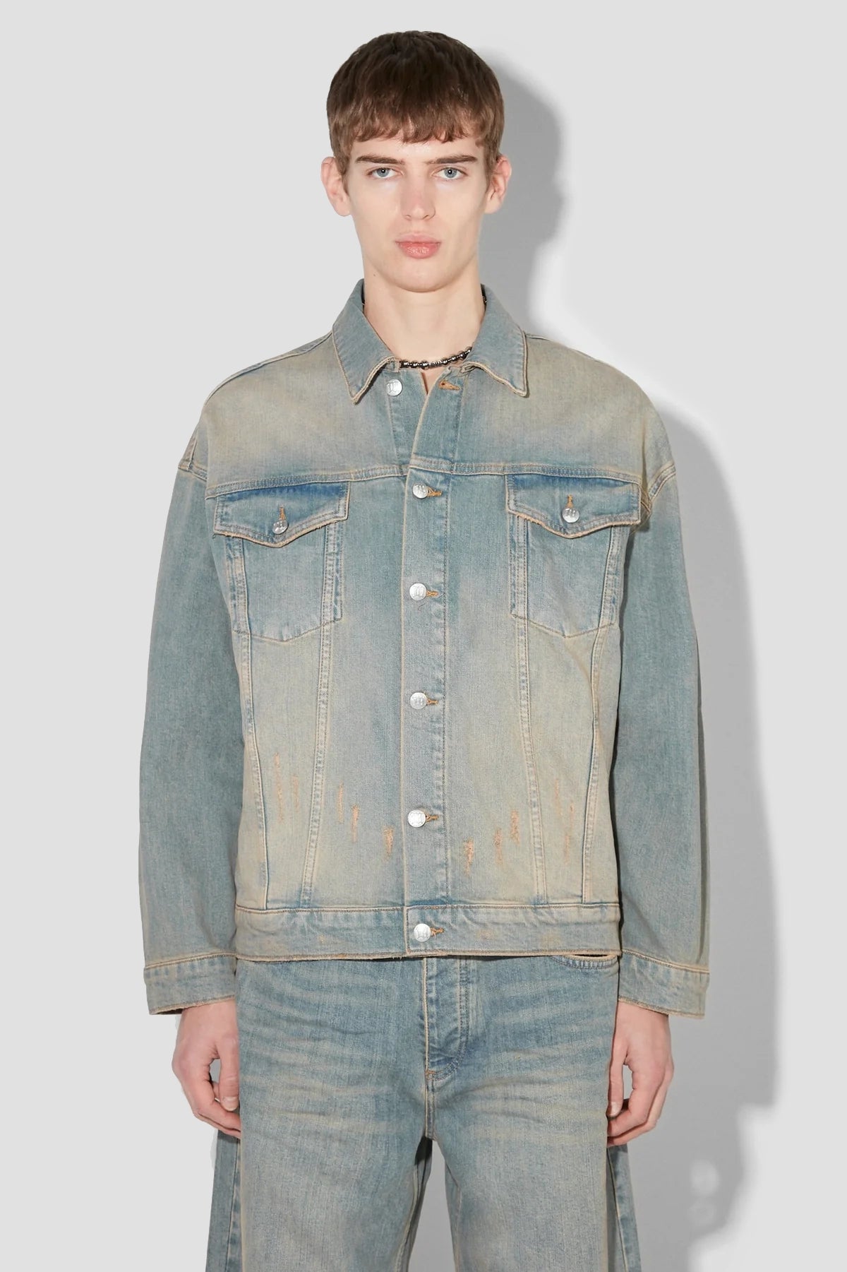 Sunset Wash Oversized Denim Jacket