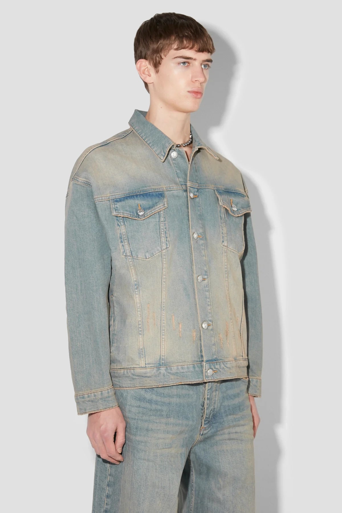 Sunset Wash Oversized Denim Jacket