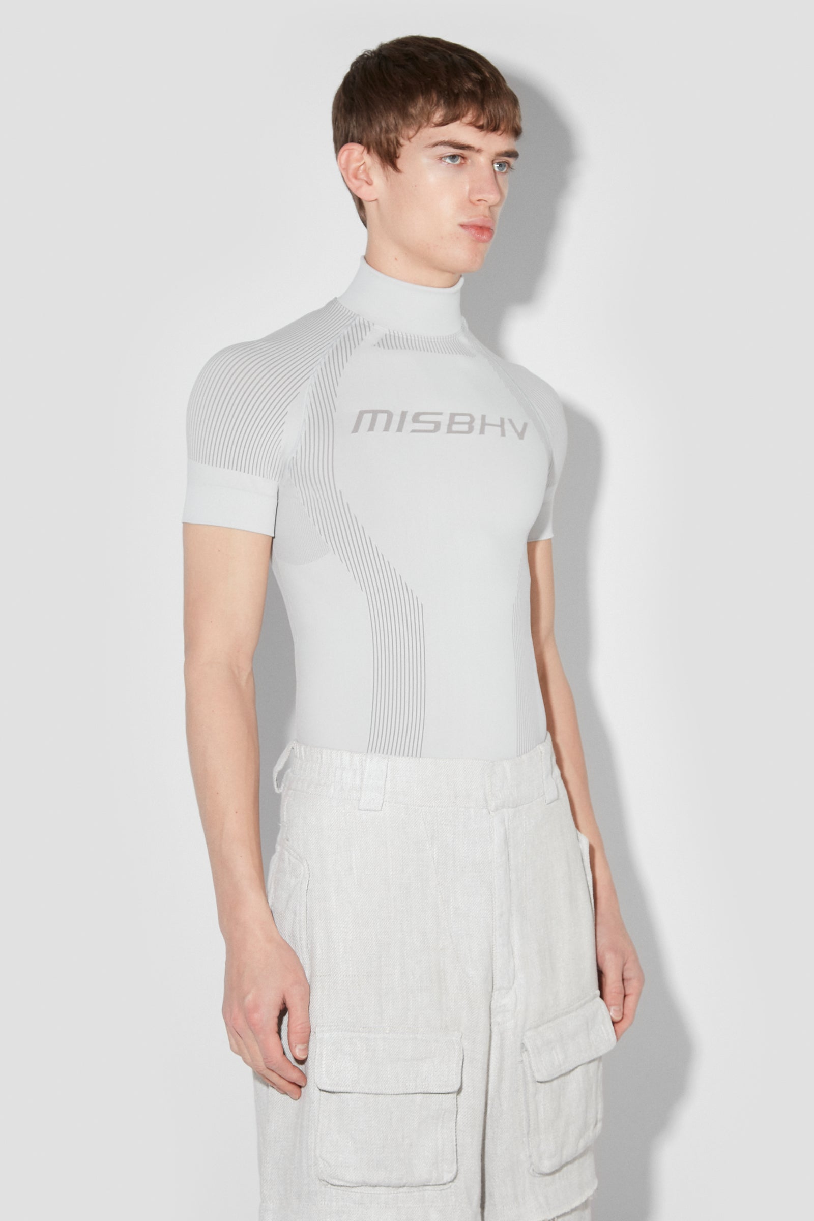 Tシャツ・カットソー MISBHV Men T-shirt Grey 250M103 GREY T-SHIRTS