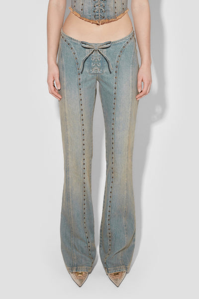 パンツ meltthelady switched denim pants meltthelady switched denim pants