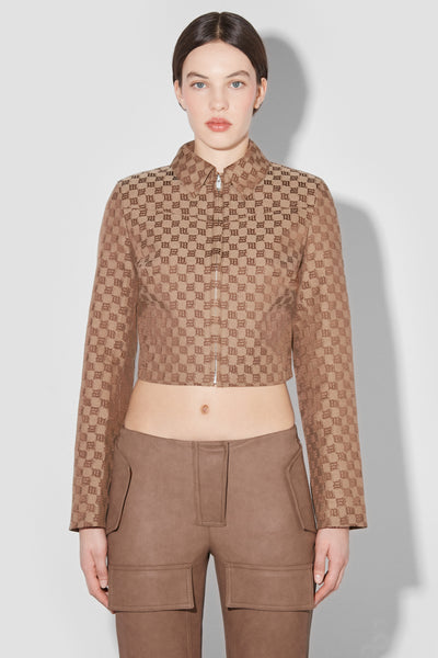 コート MISBHV OUTERWEAR (250W403) Jacquard Monogram Jacket Brown