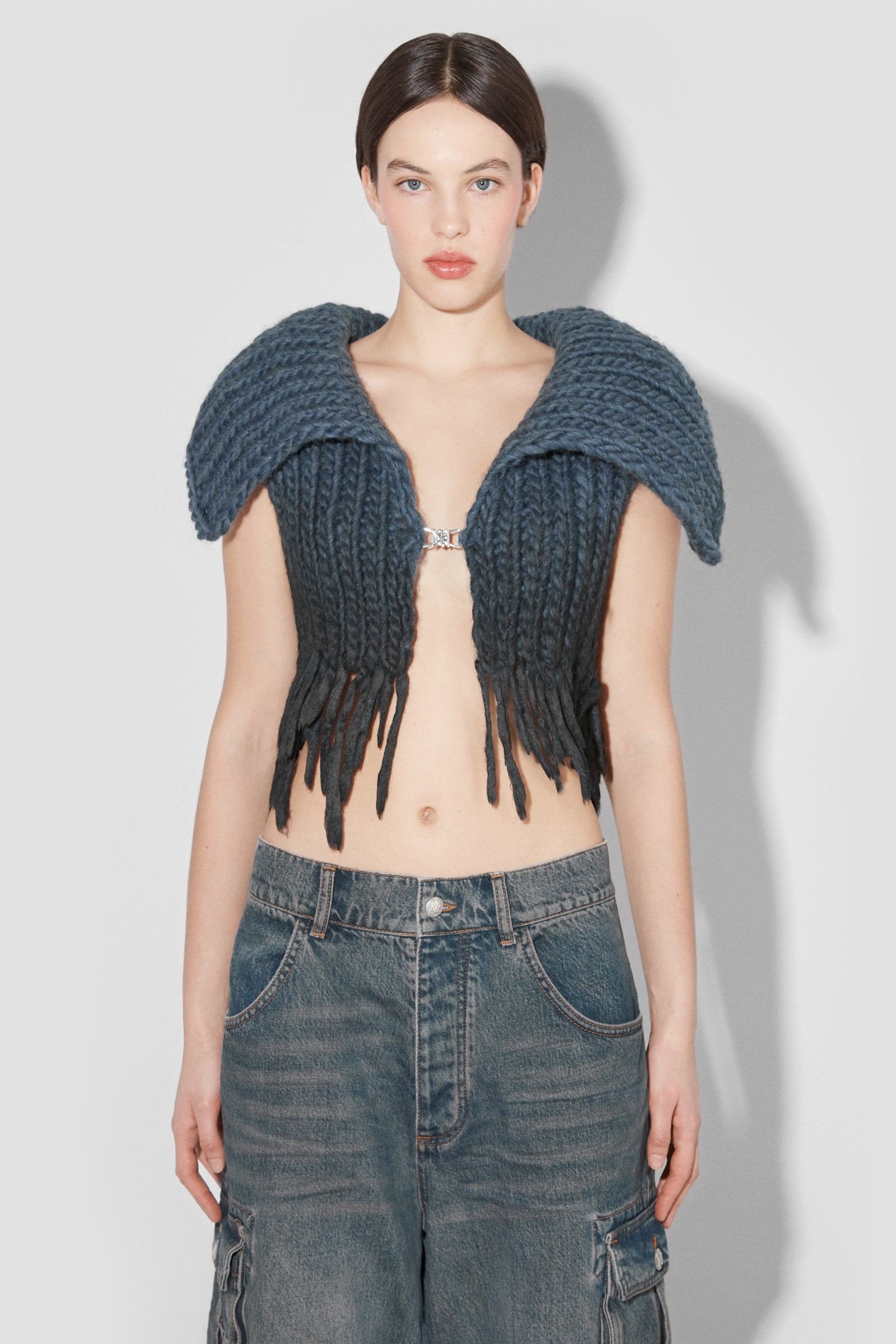 Coated Bulky Knitted Top