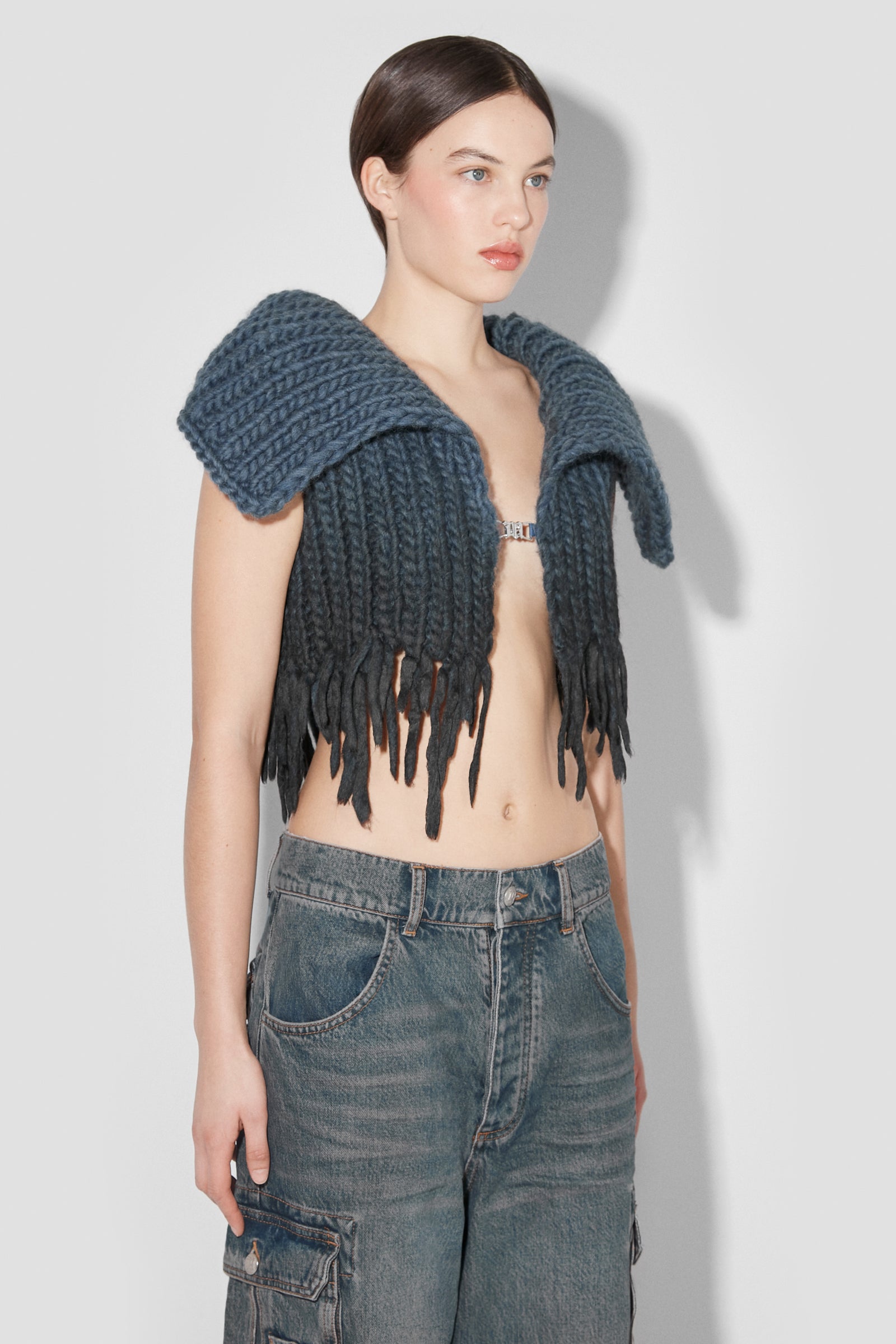 Coated Bulky Knitted Top