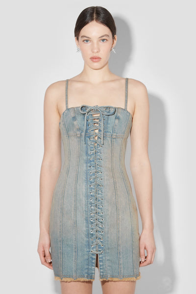 Denim Mini Dress【MAISON SPECIAL】 Denim Mini Dress