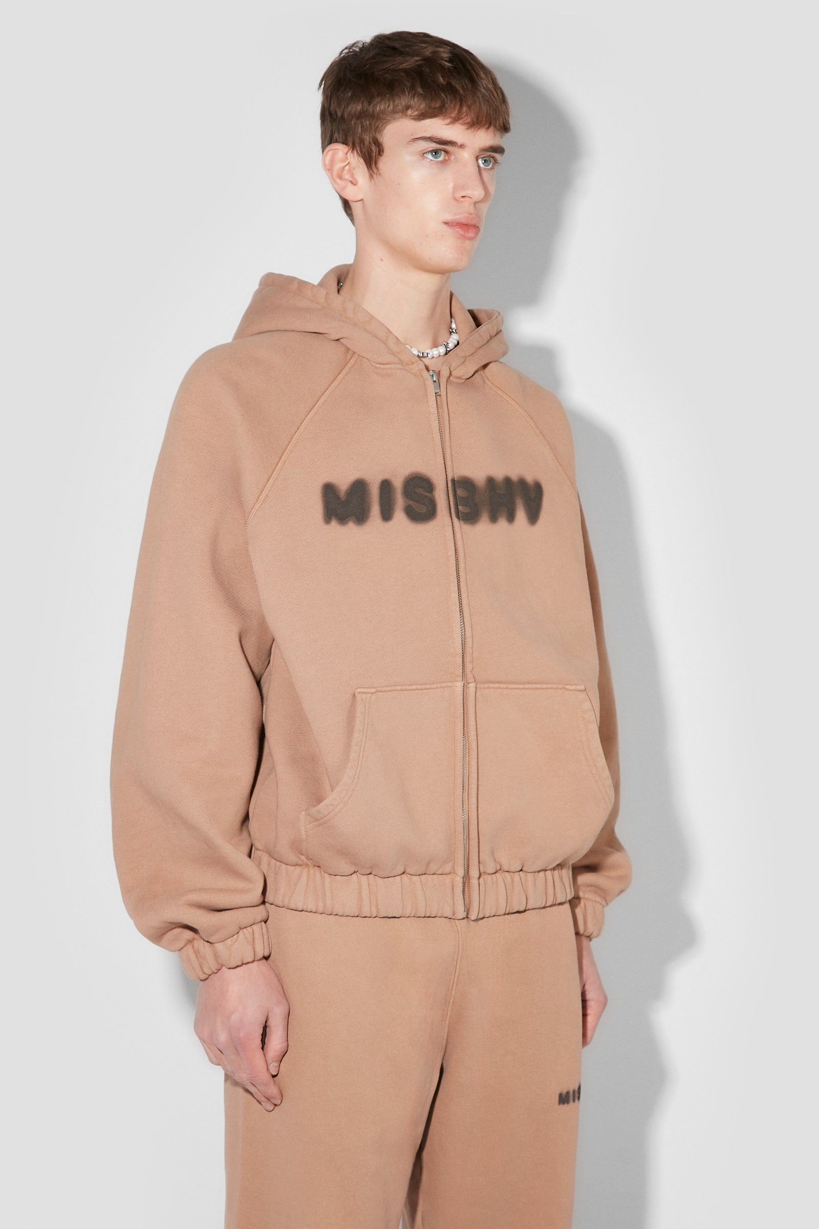 Community Zipped Hoodie Vintage Brown