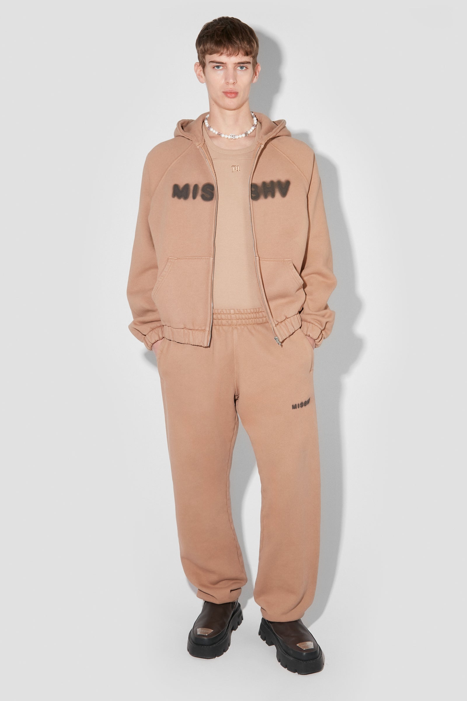 Community Zipped Hoodie Vintage Brown