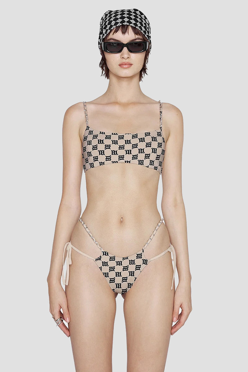 Swim Chain Monogram Bikini Bottoms