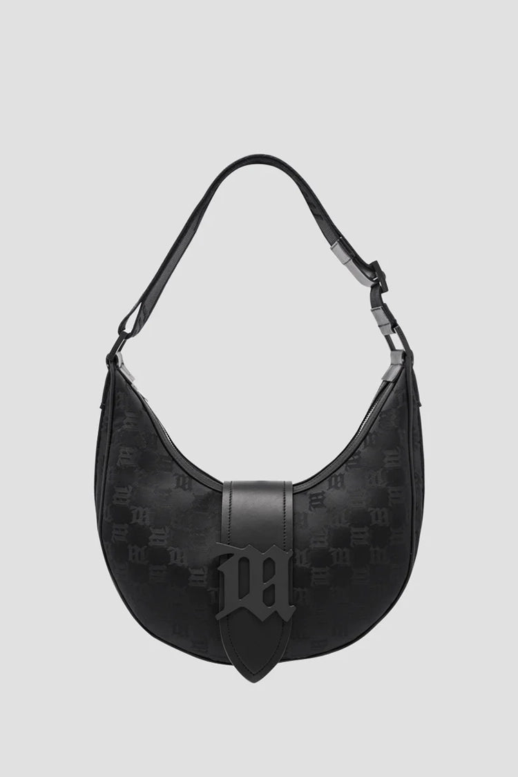 Nylon Monogram Moon Bag