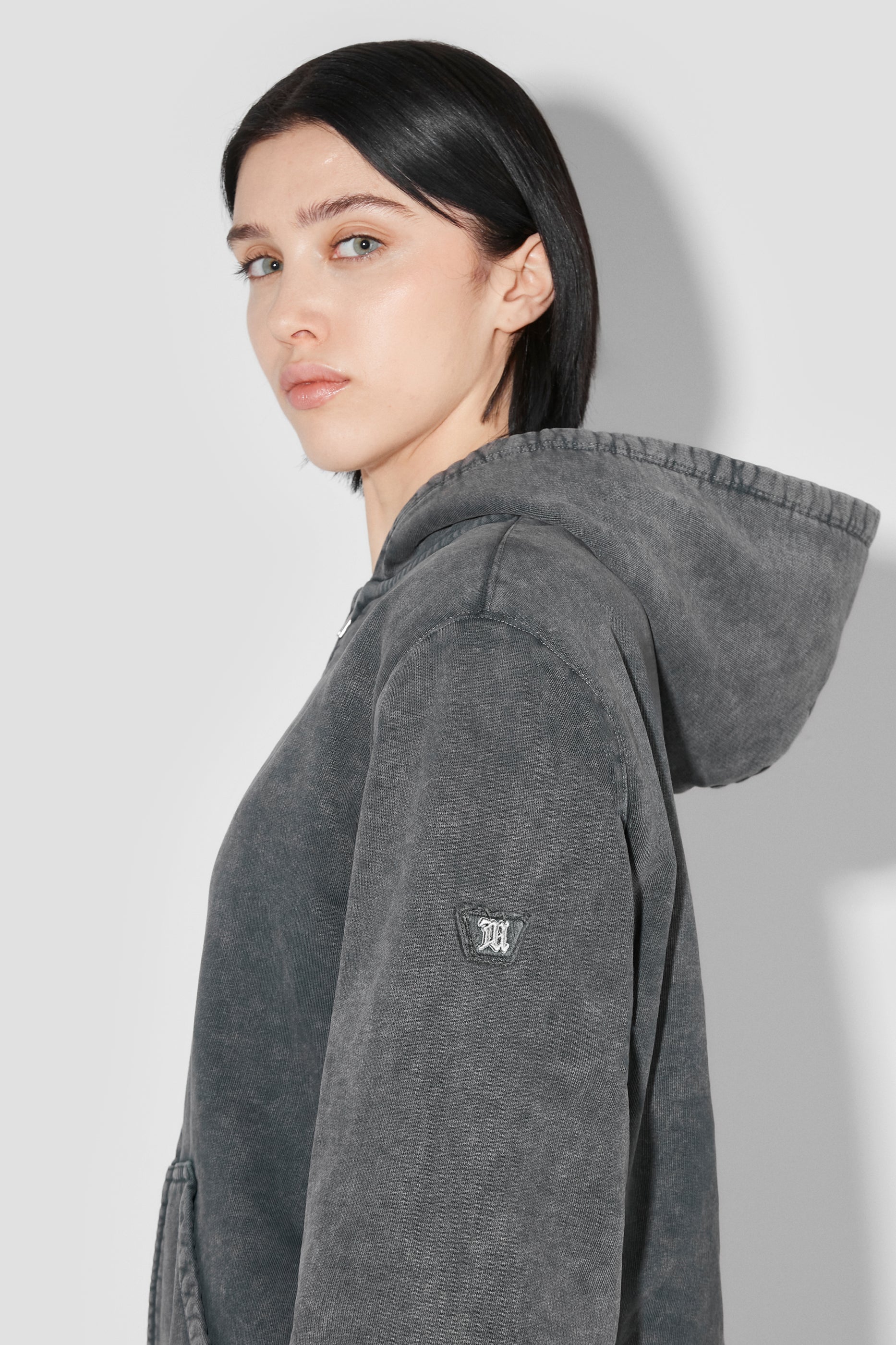 Trapezoid Zipped Hoodie