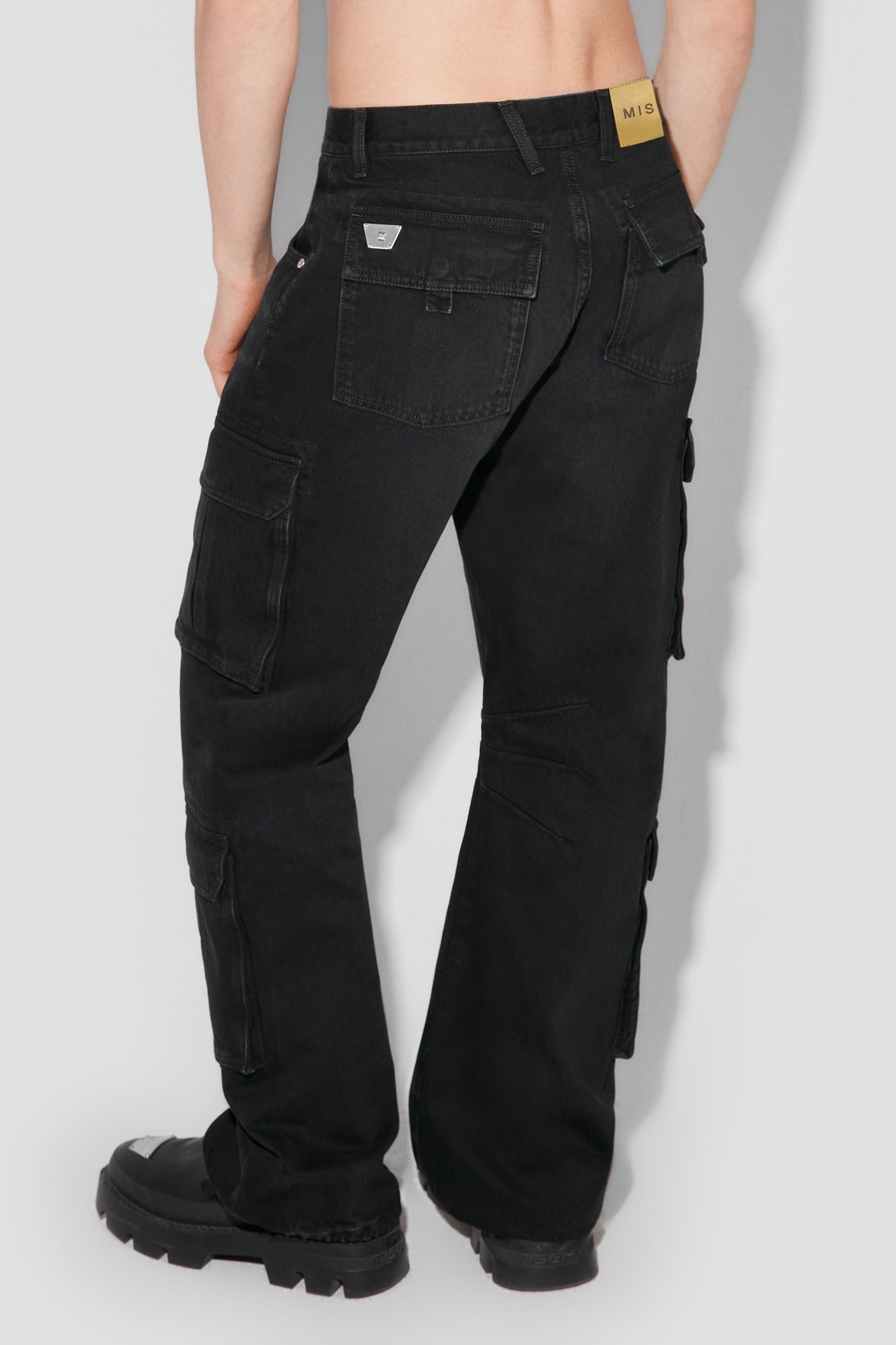 Denim Cargo Trousers