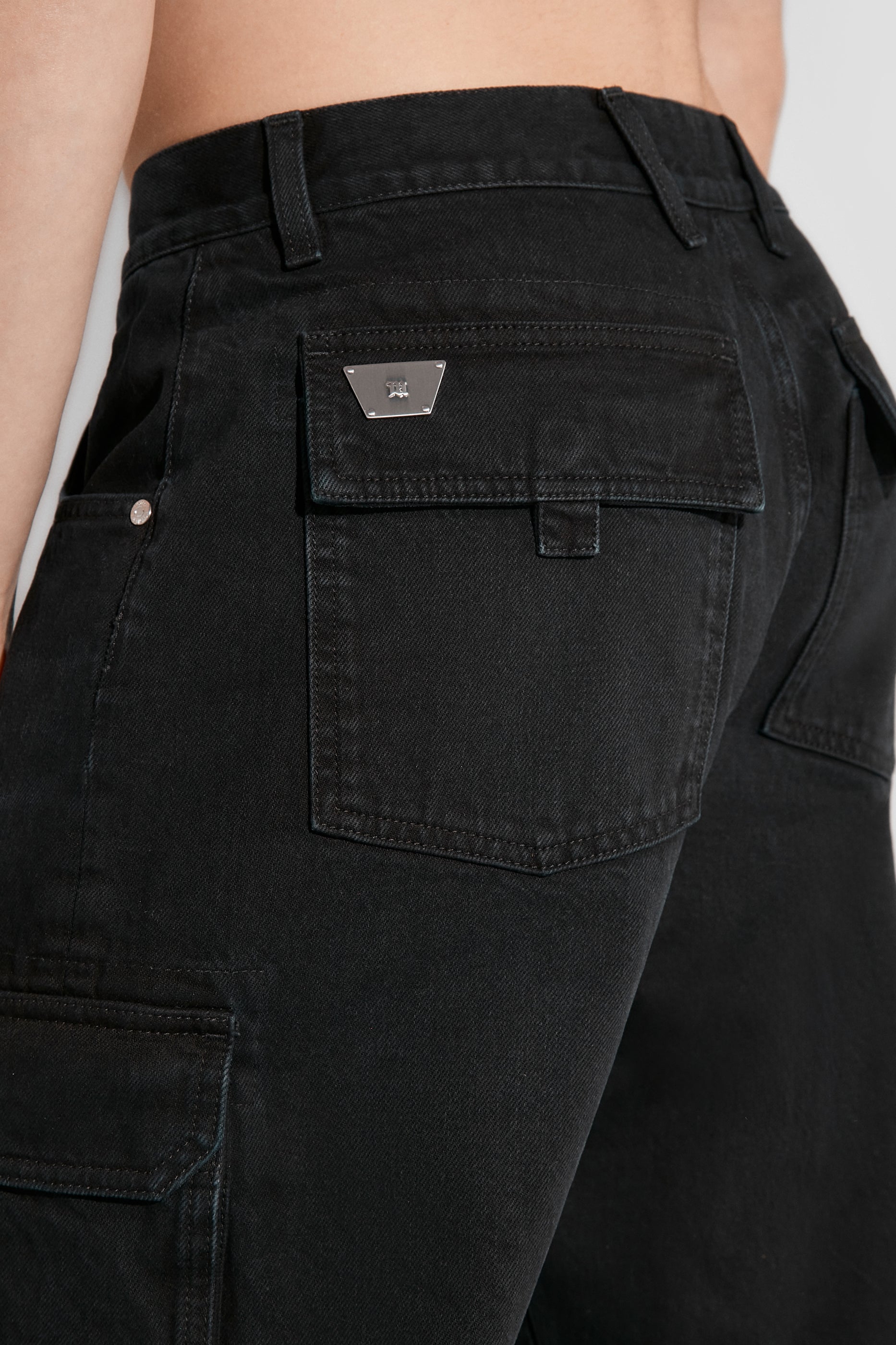 Denim Cargo Trousers