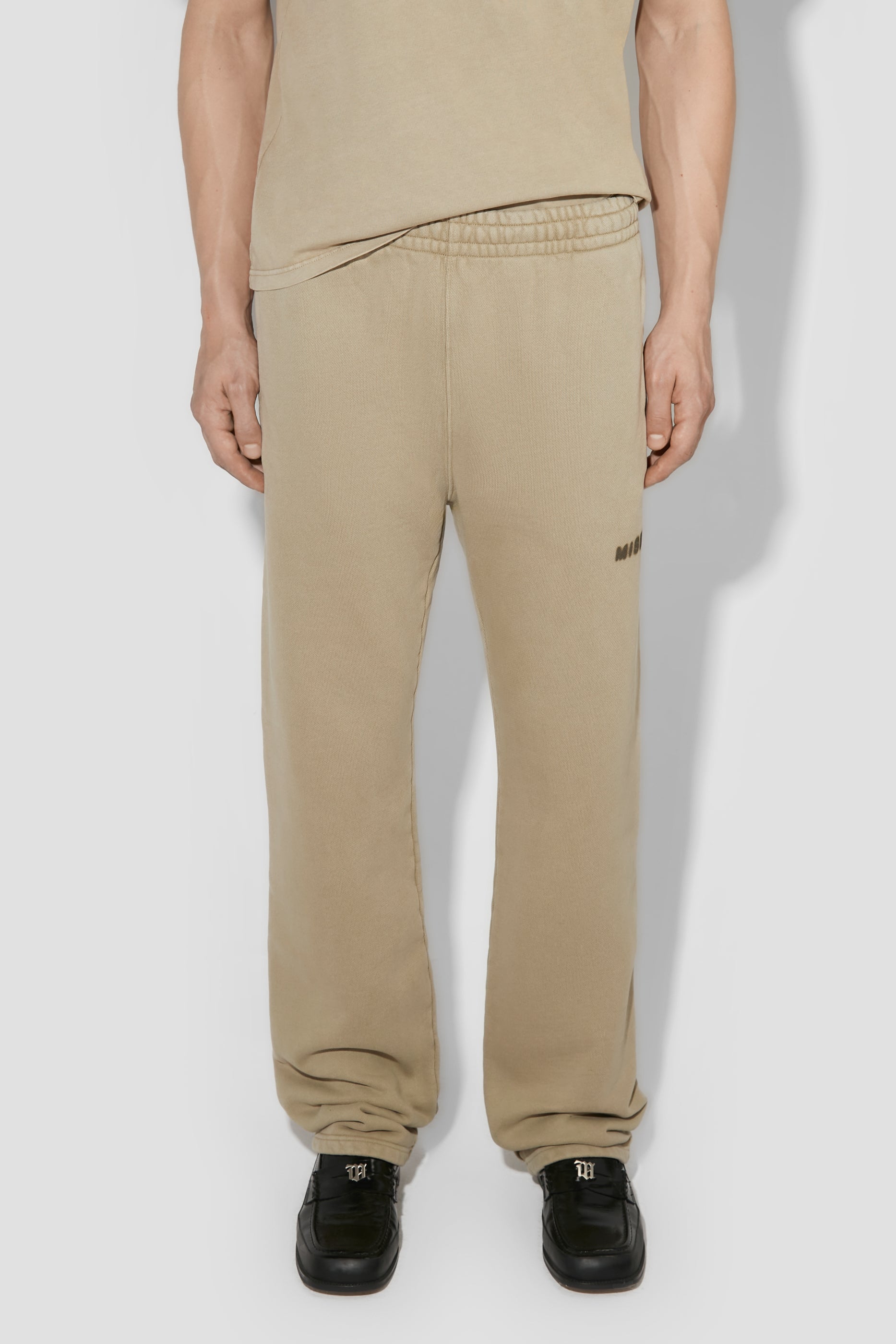 ■SATUR■ W ATINA WIDE BANDING SWEATPANTS VINTAGE BEIGE SA23 Buy Blakely Light Beige Varsity Wide Leg Sweatpants | Free