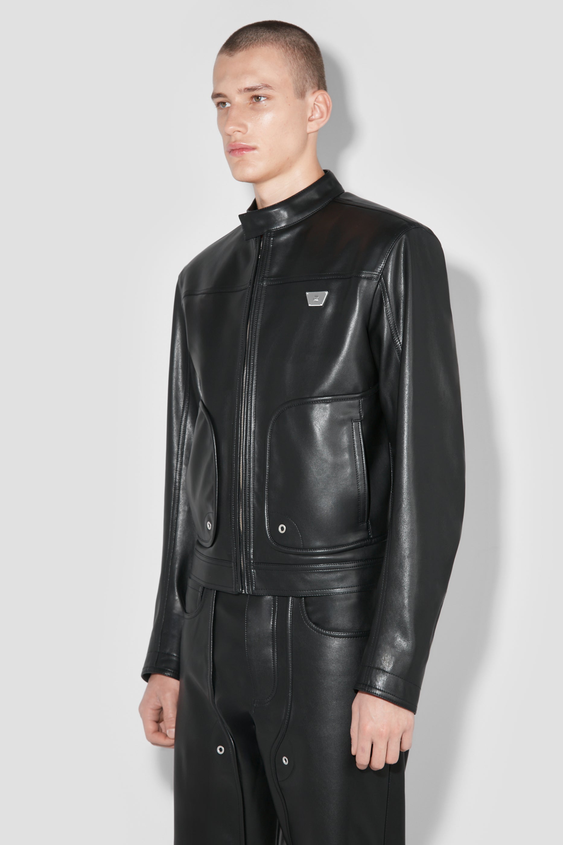 Astro Faux Leather Jacket