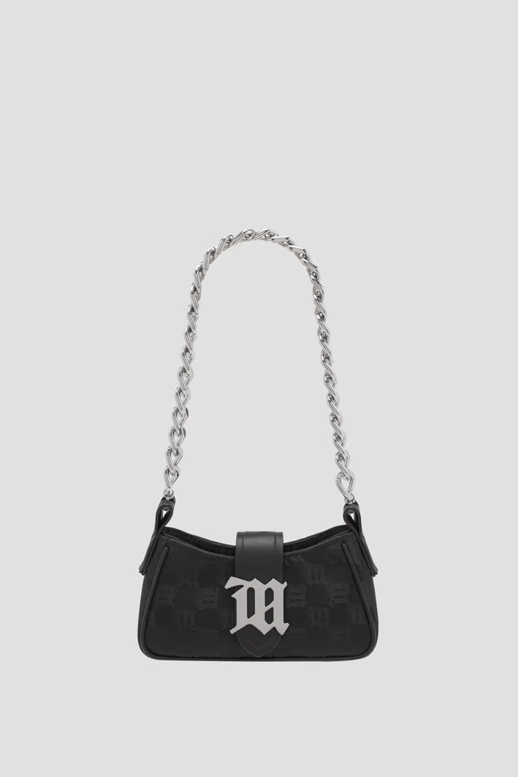 Nylon Monogram Chain Shoulder Bag Mini