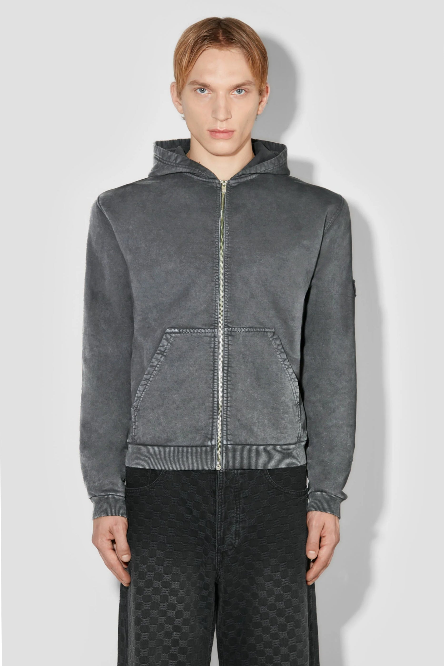 Trapezoid Zipped Hoodie