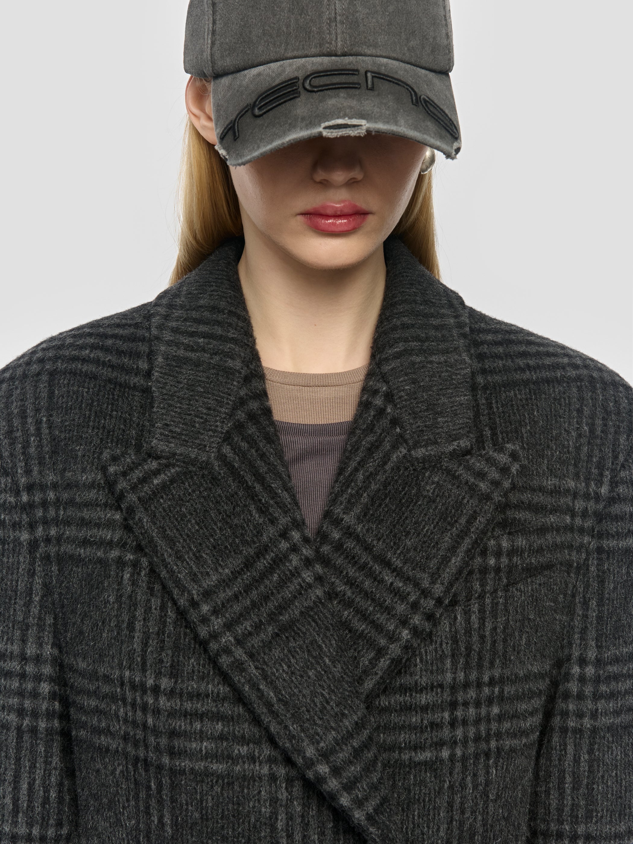 Double Breasted Check Coat