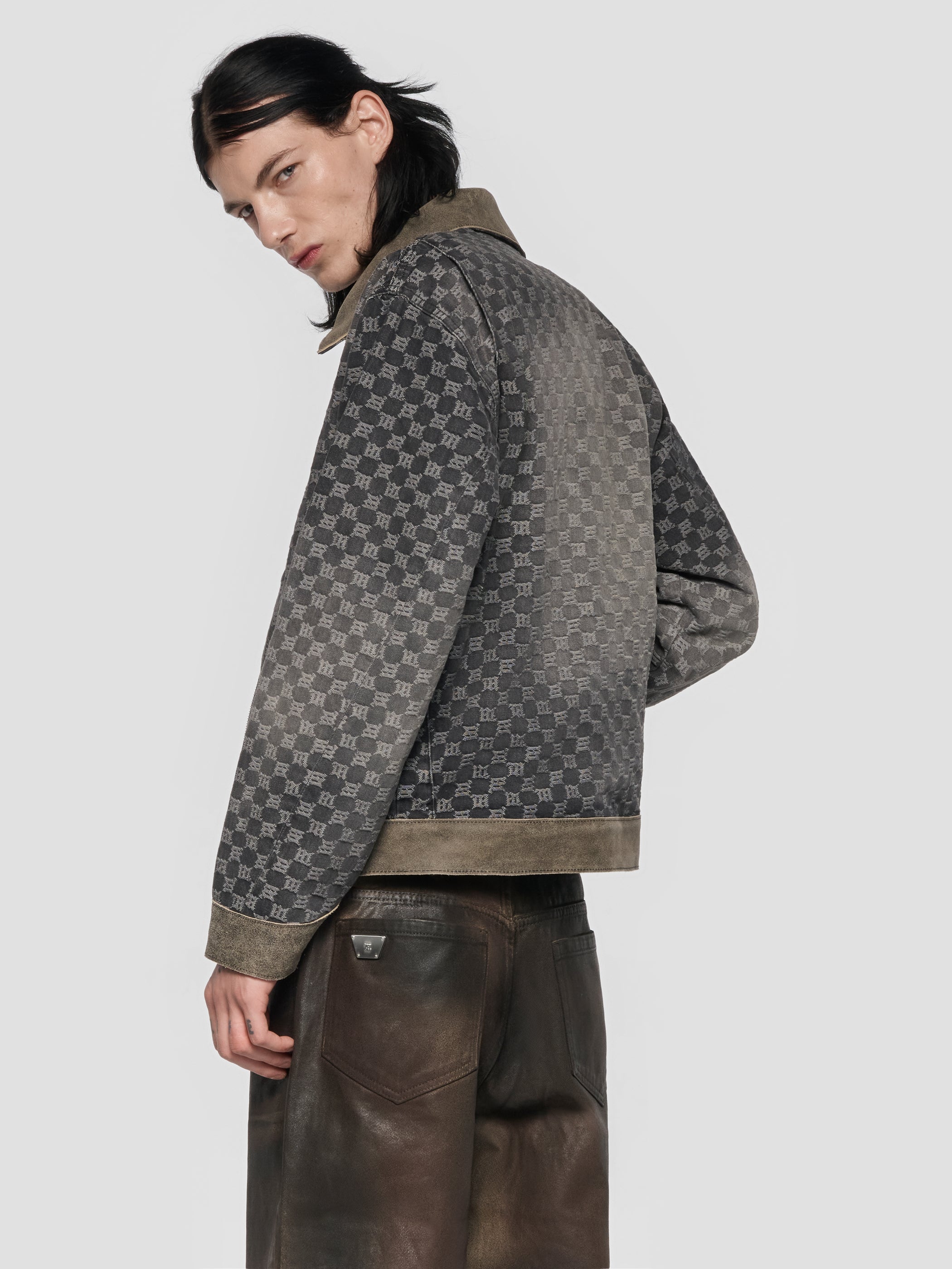 Denim Monogram Work Jacket