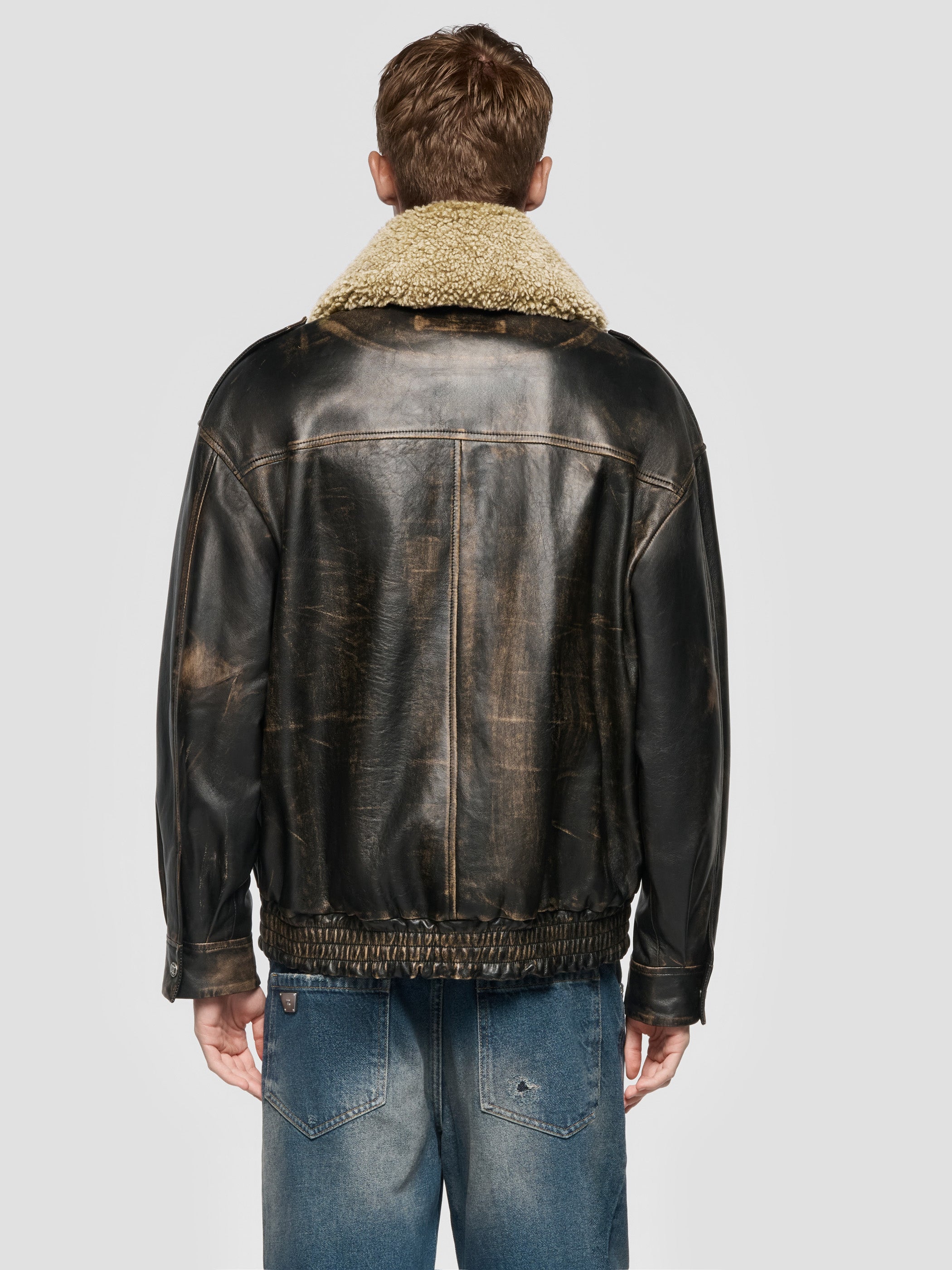 Leather Aviator Jacket