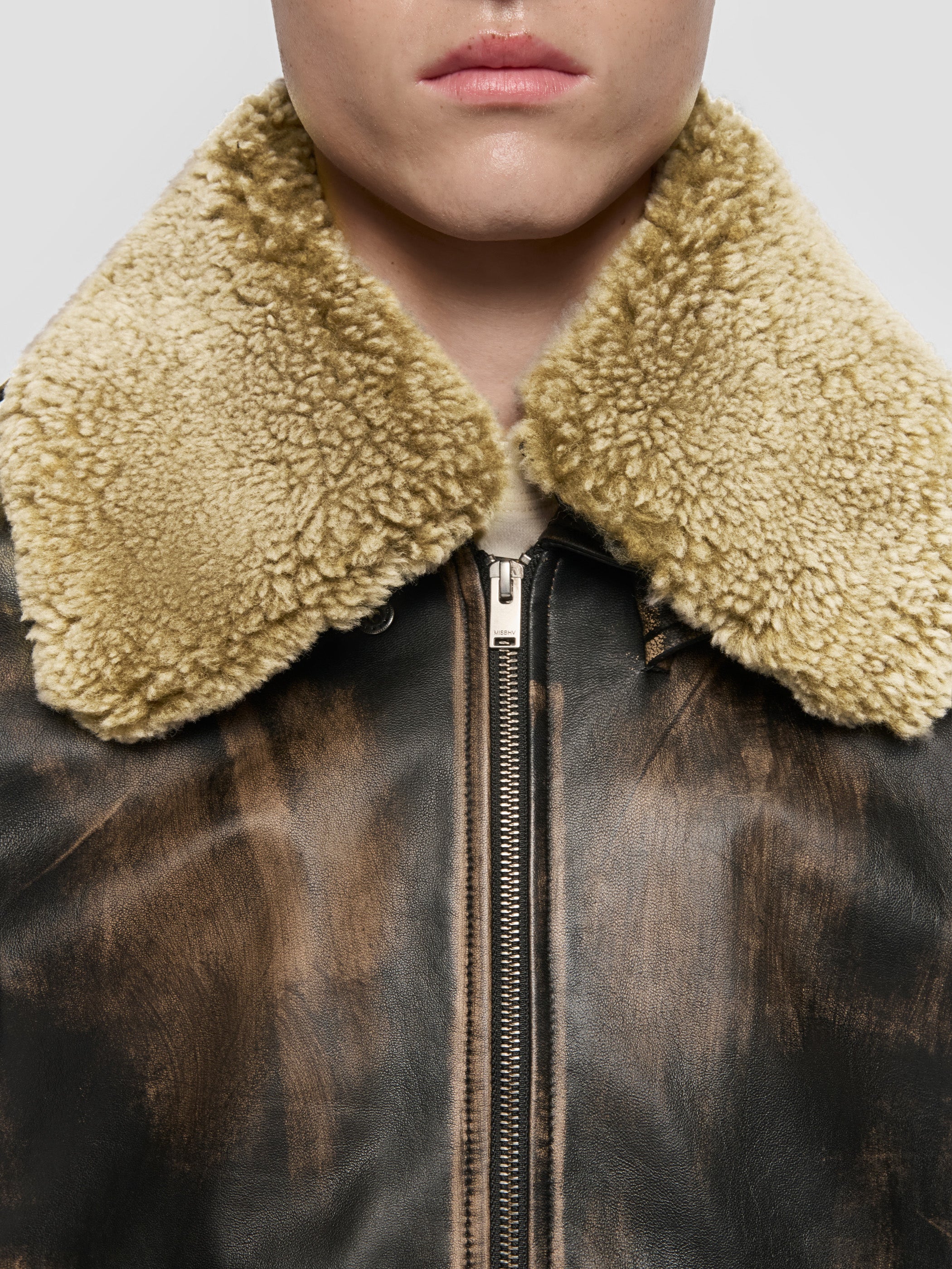 Leather Aviator Jacket