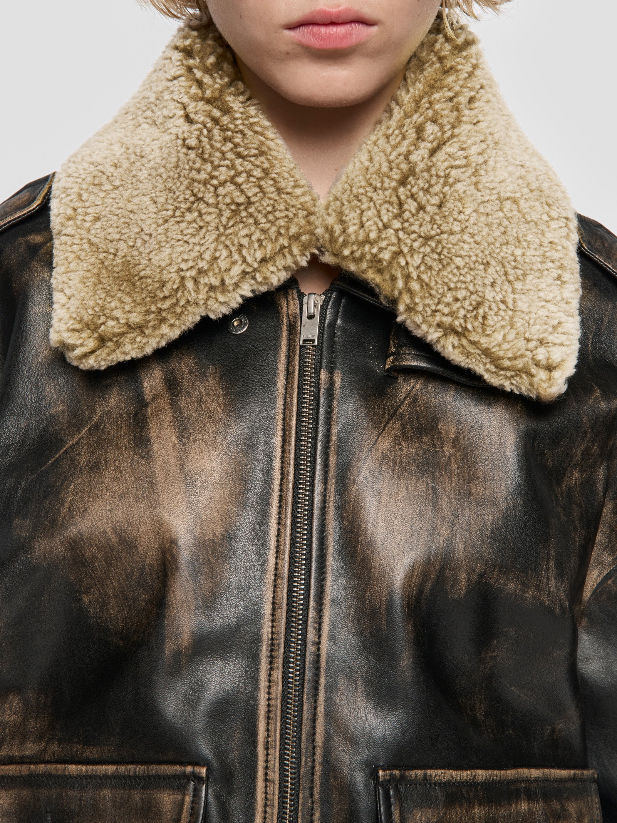 Leather Aviator Jacket