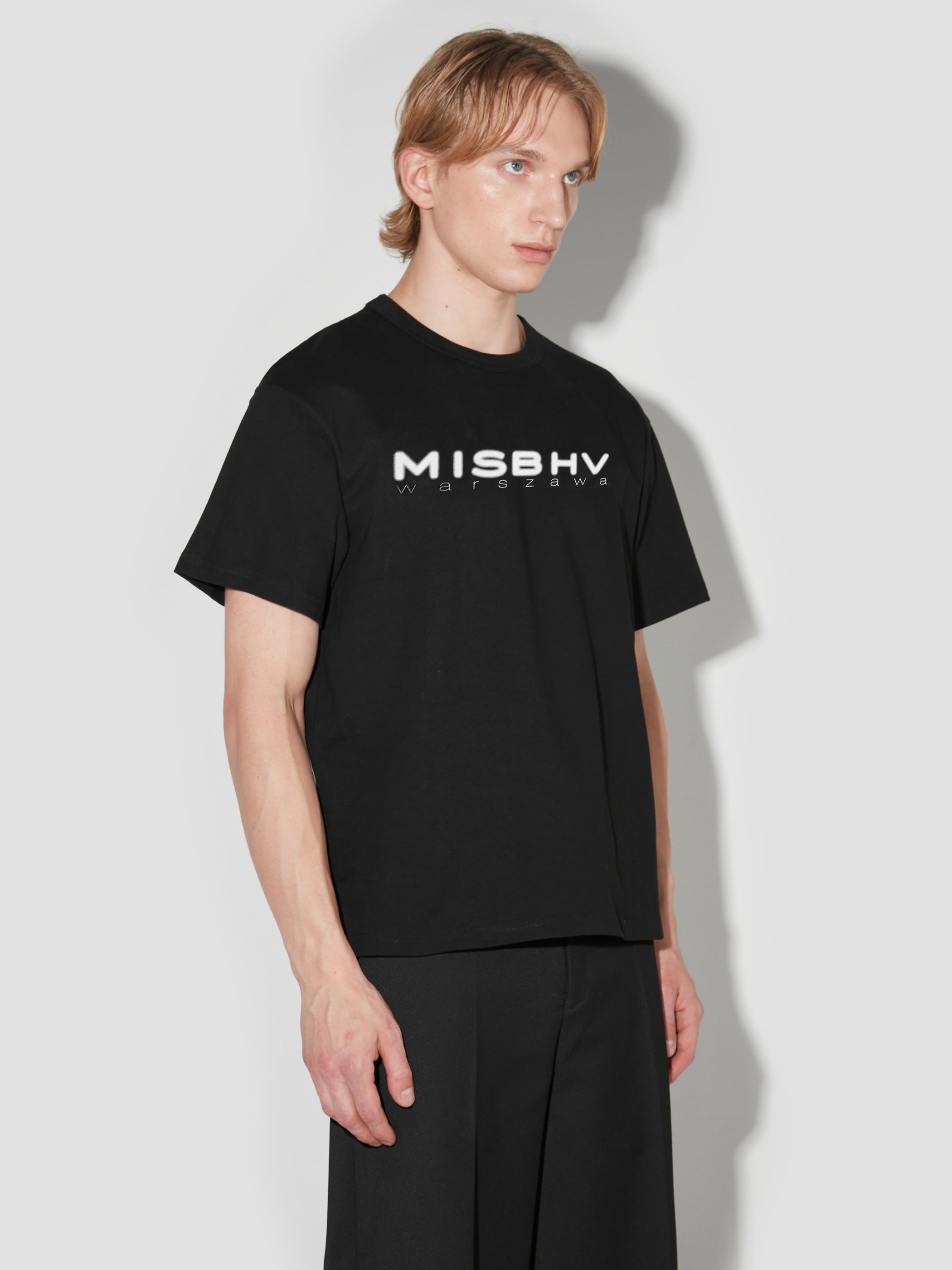 Tシャツ・カットソー MISBHV Men T-shirt Black 250M214 BLACK Warszawa T-Shirt