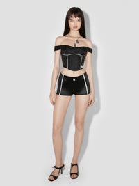 Monogram Nylon Corset Top
