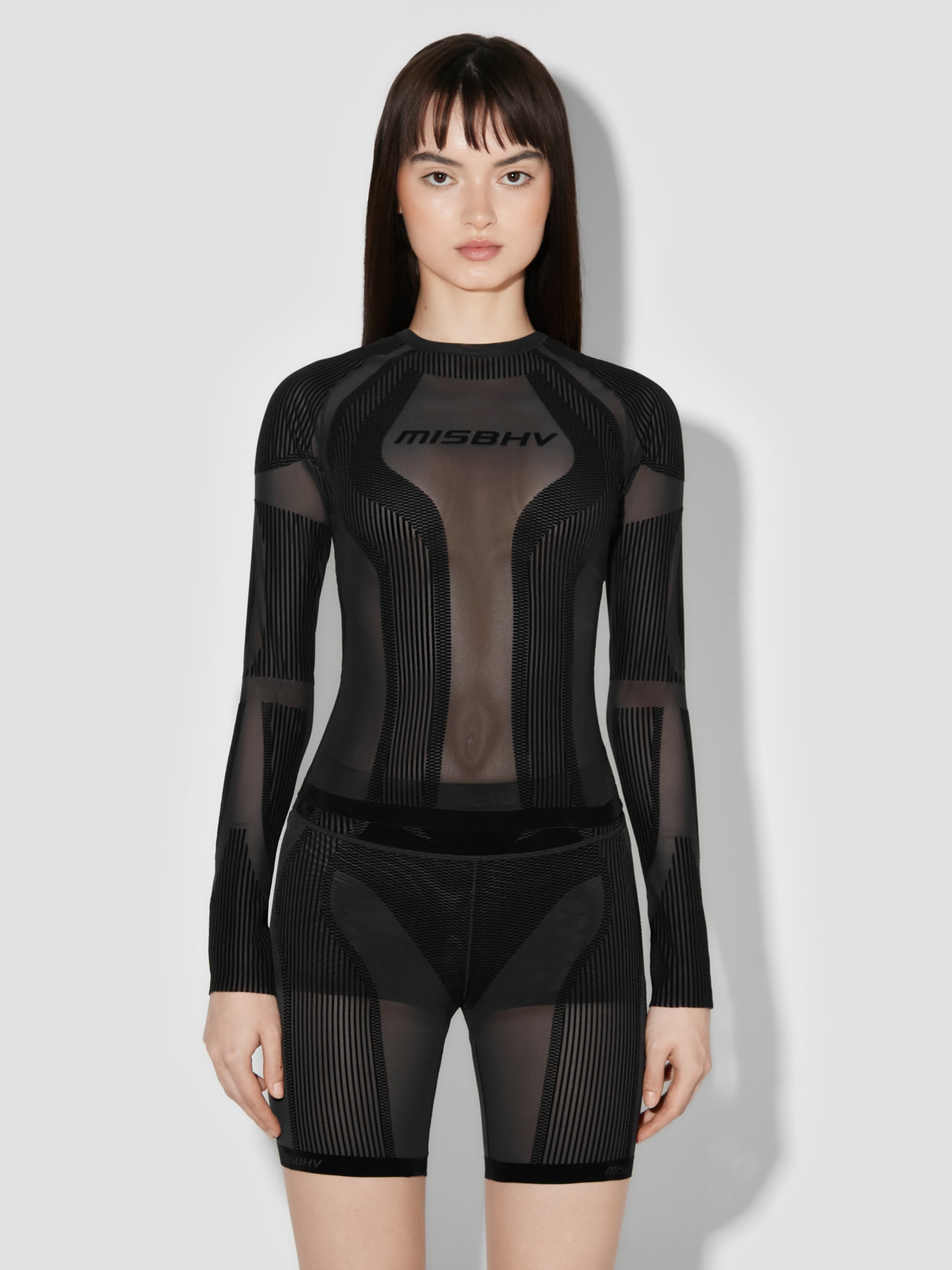 Flock Mesh Sport Longsleeve Top