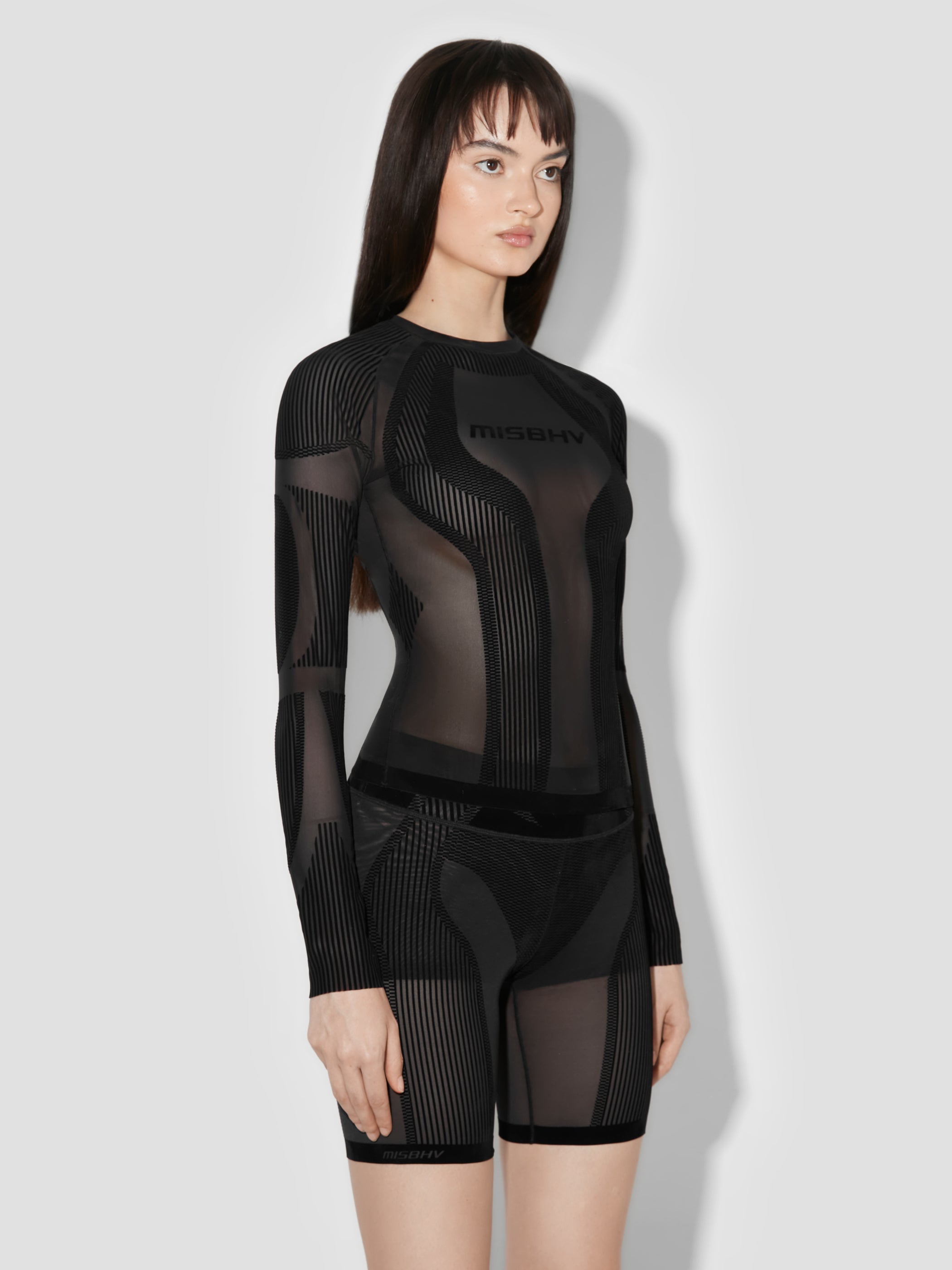 Flock Mesh Sport Longsleeve Top