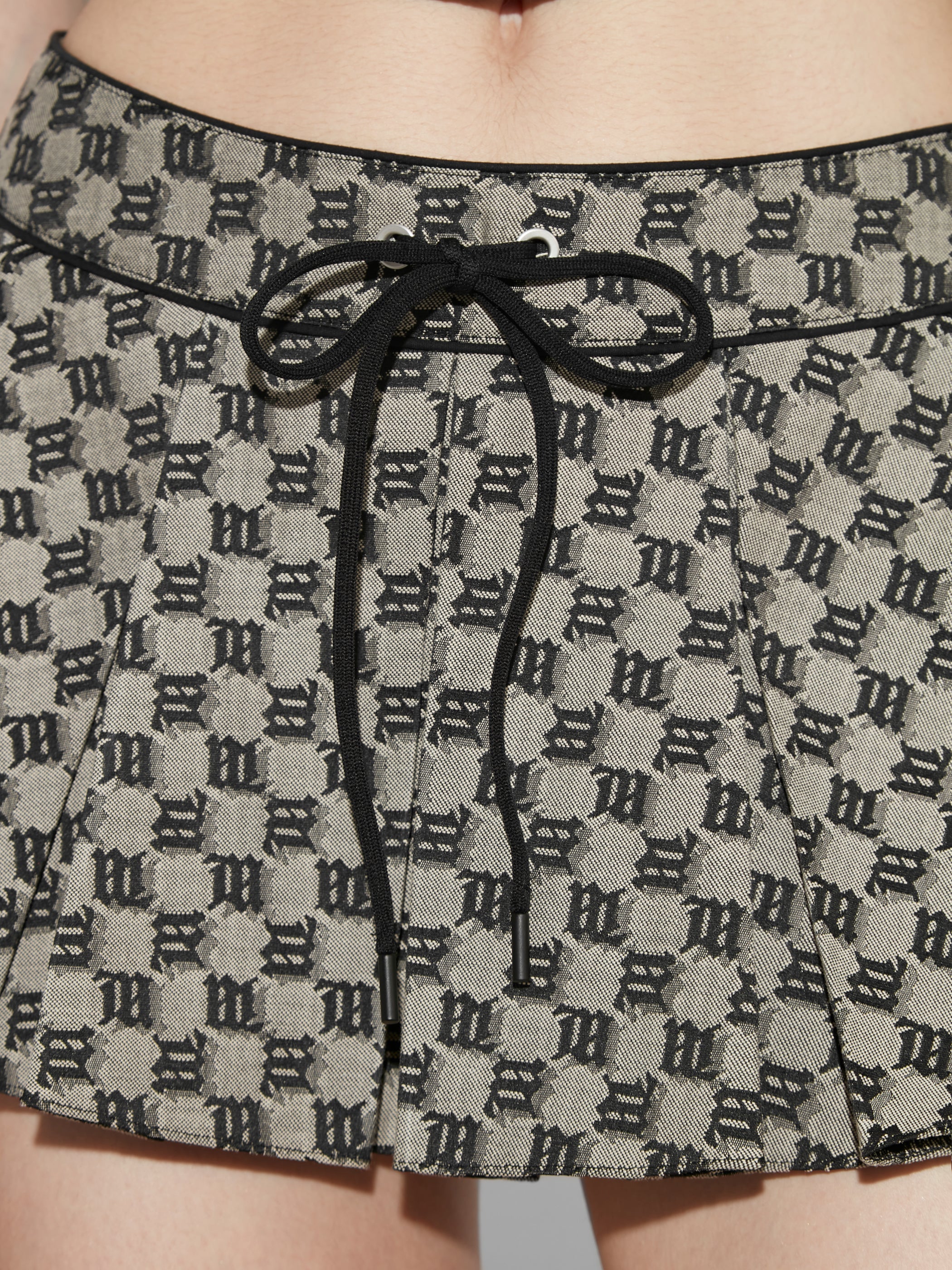 Monogram Jacquard Canvas Mini Skirt