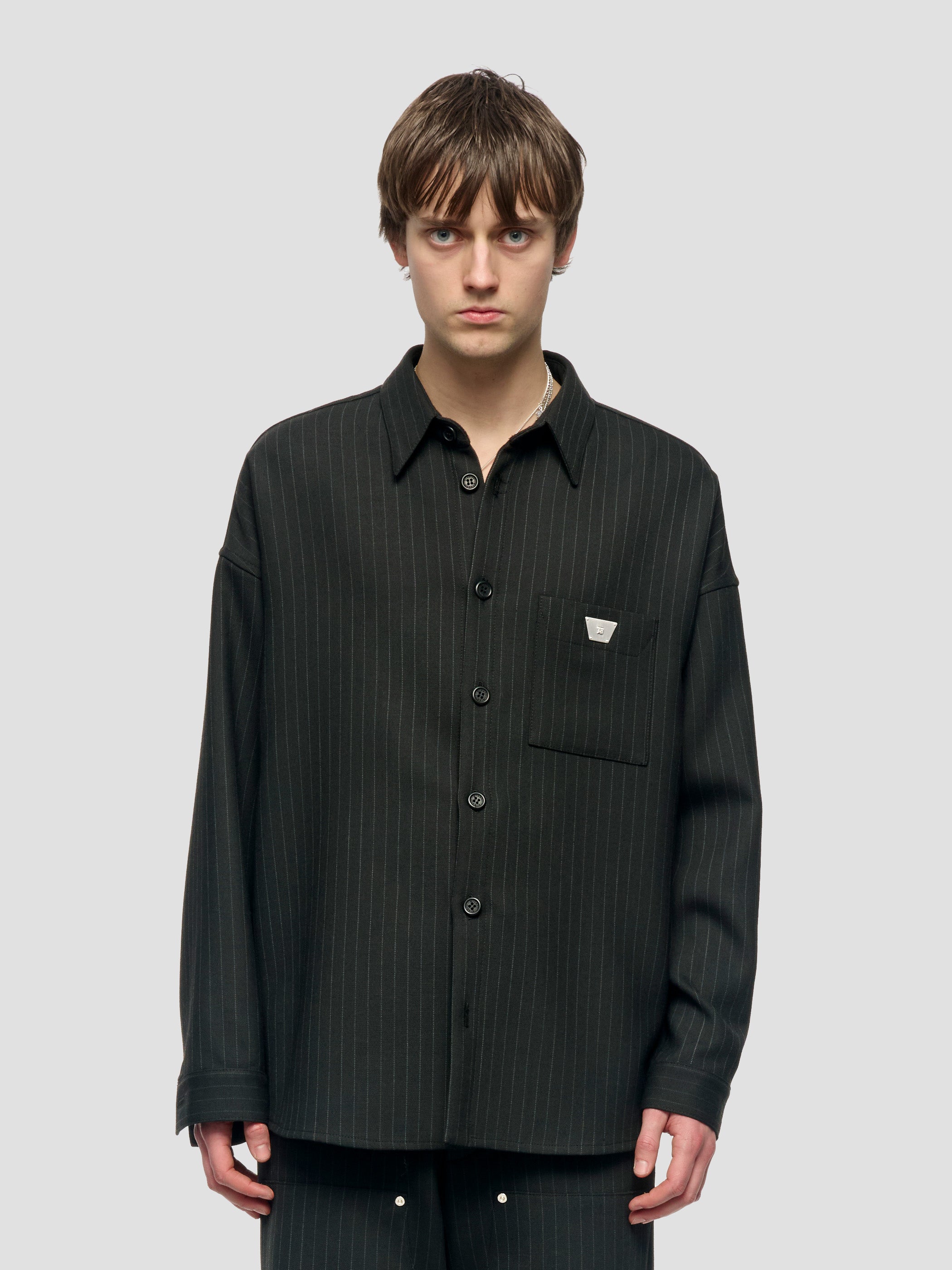 Pinstripe Overshirt