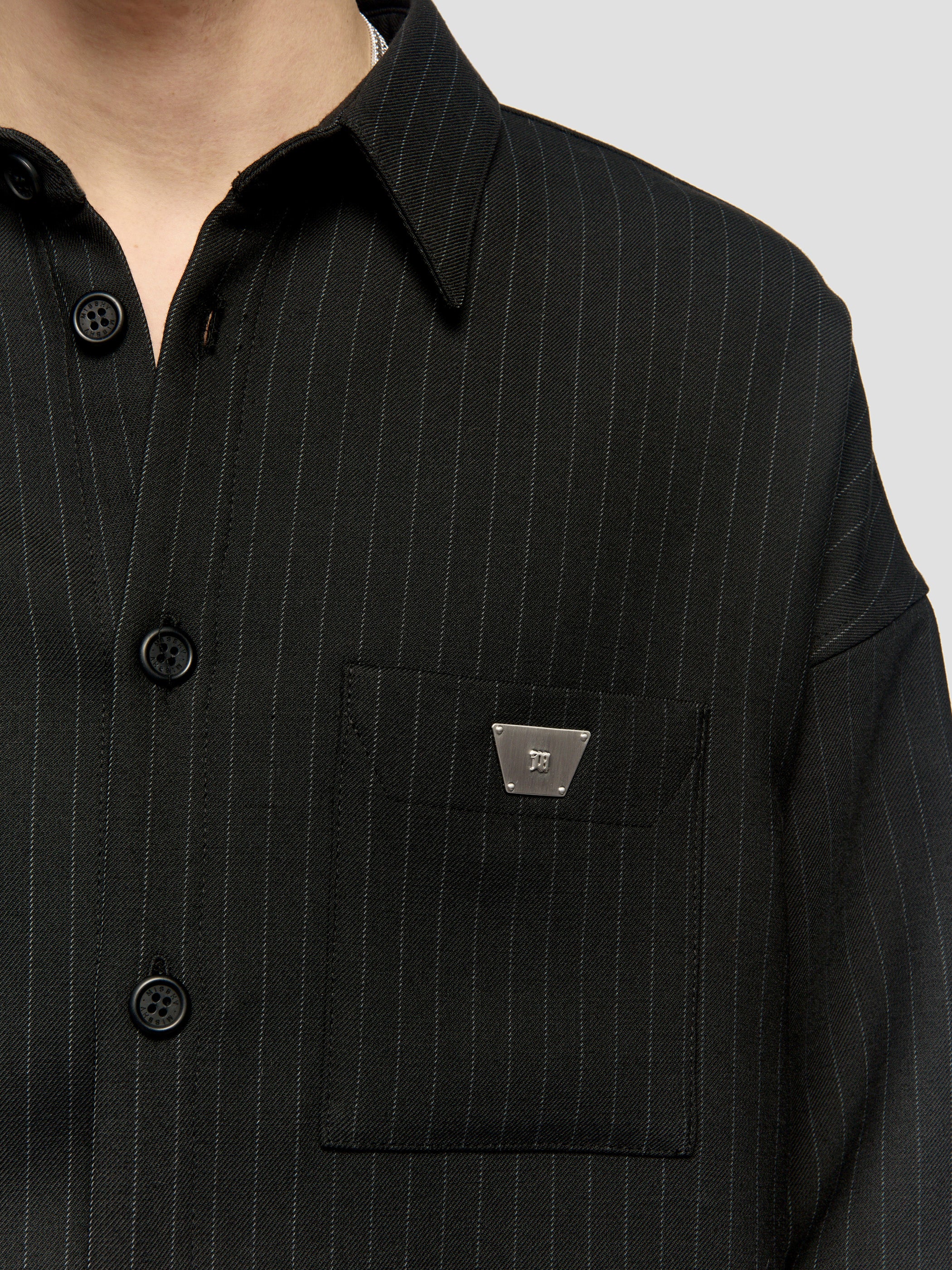 Pinstripe Overshirt