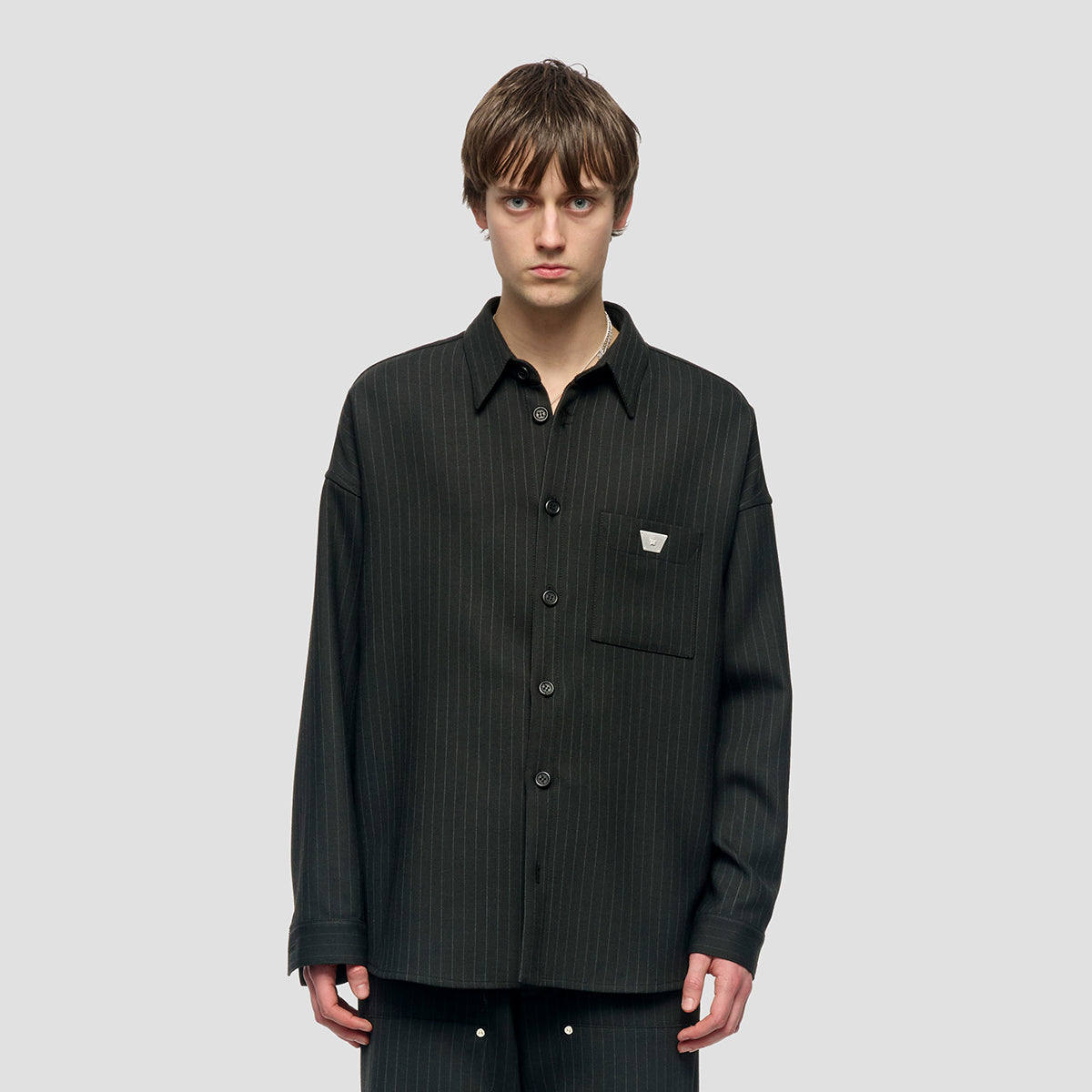 Pinstripe Overshirt