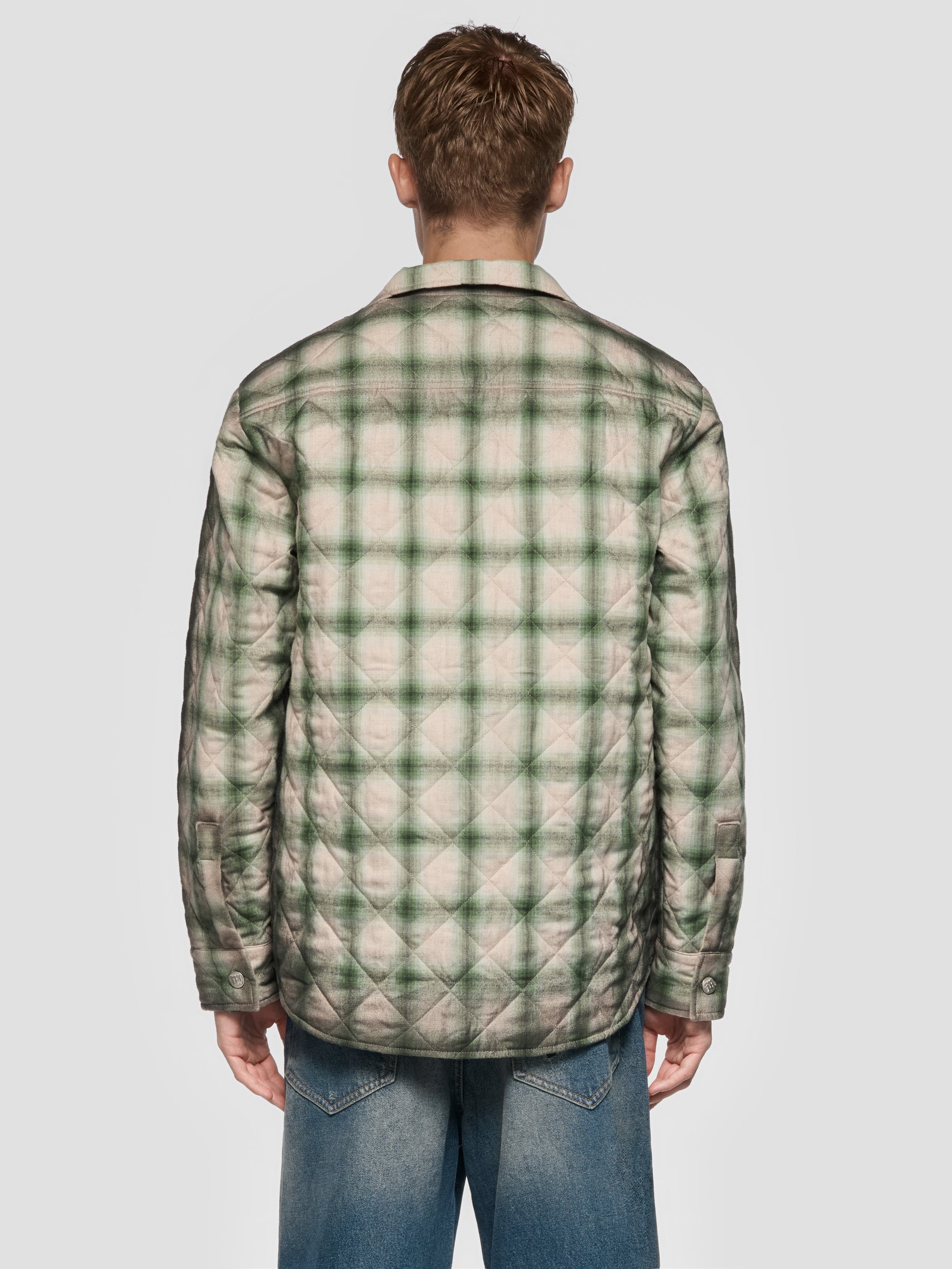 Quilted Check Overshirt