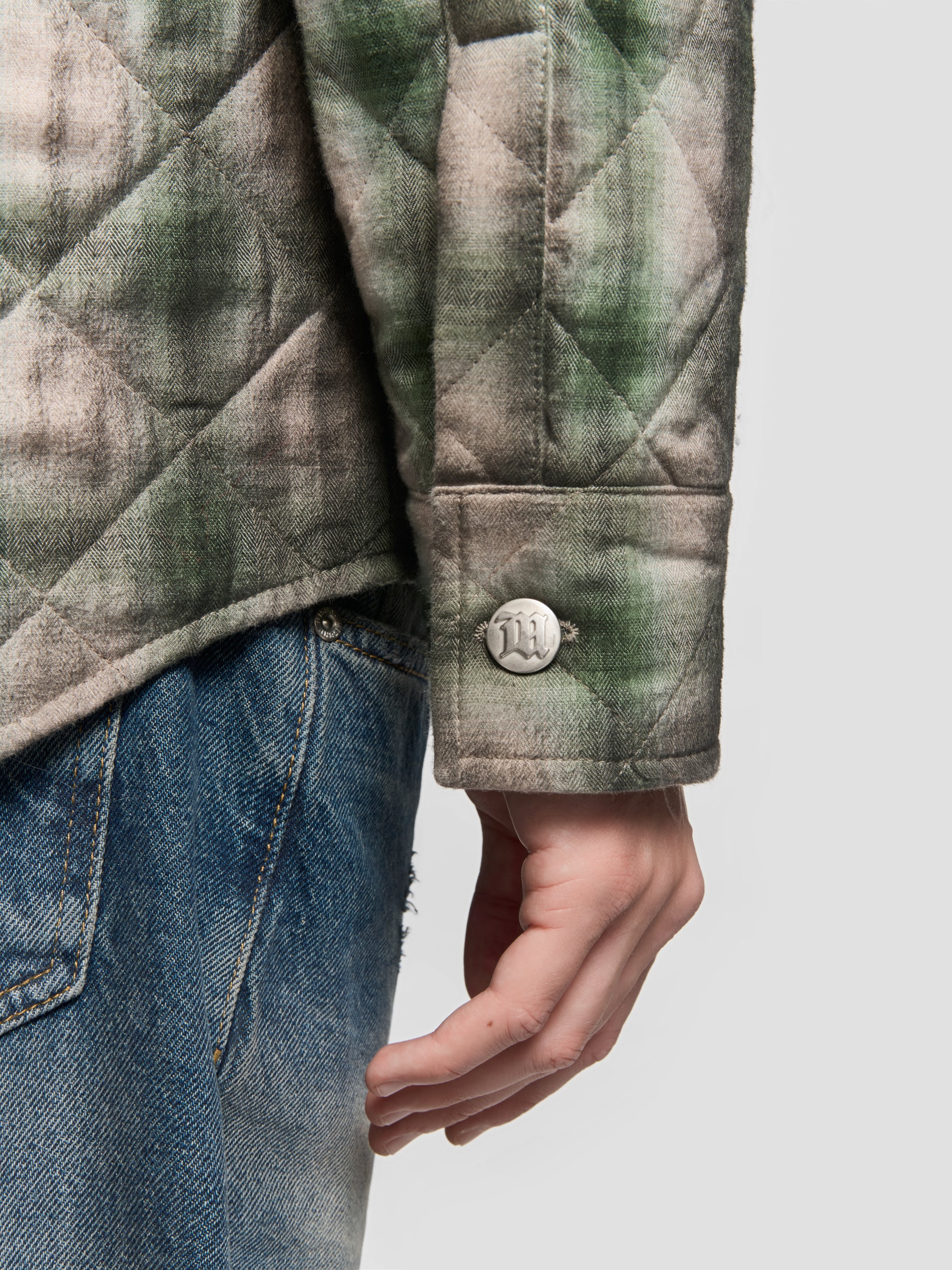 Quilted Check Overshirt
