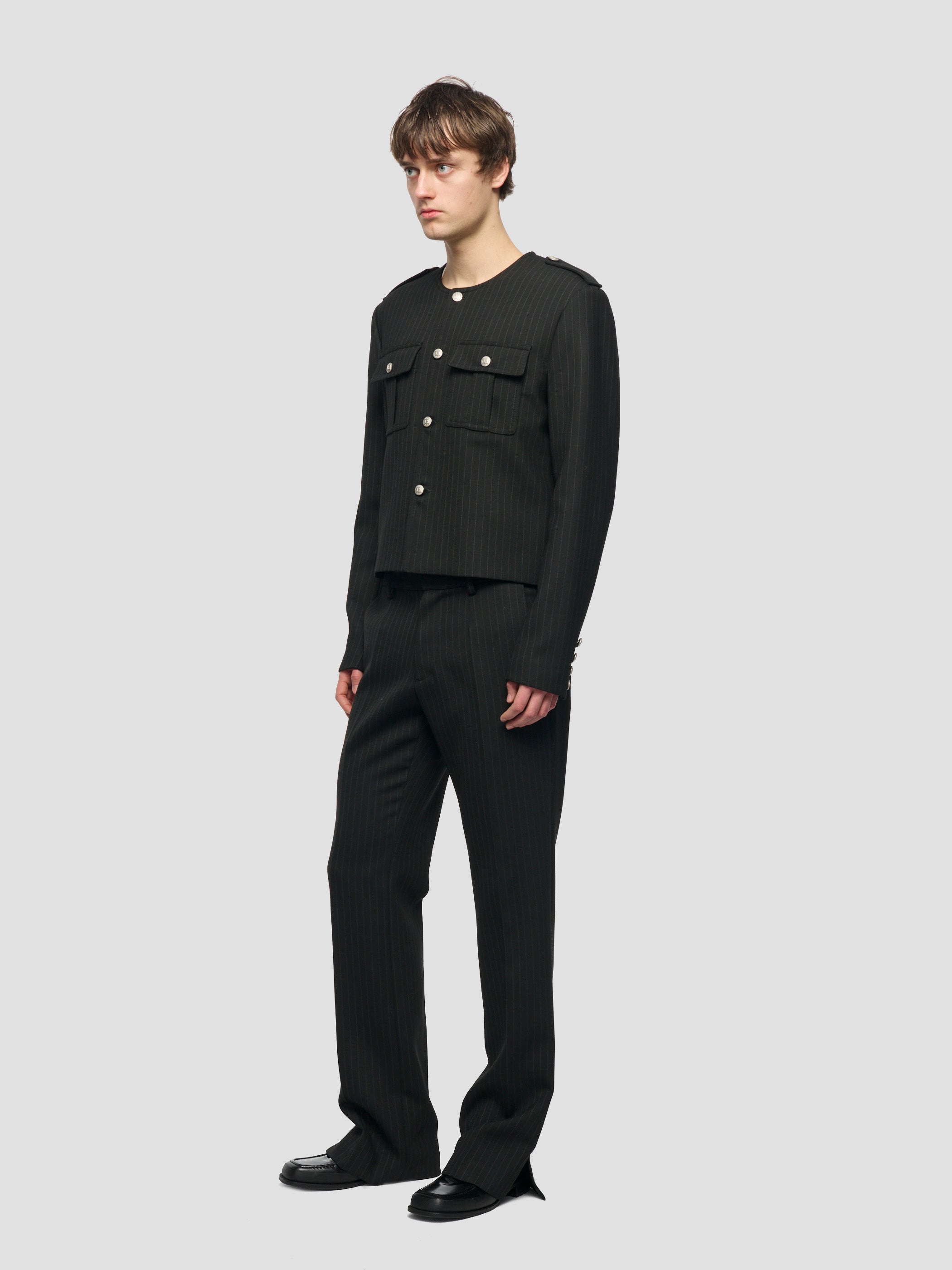 Officer Pinstripe Jacket