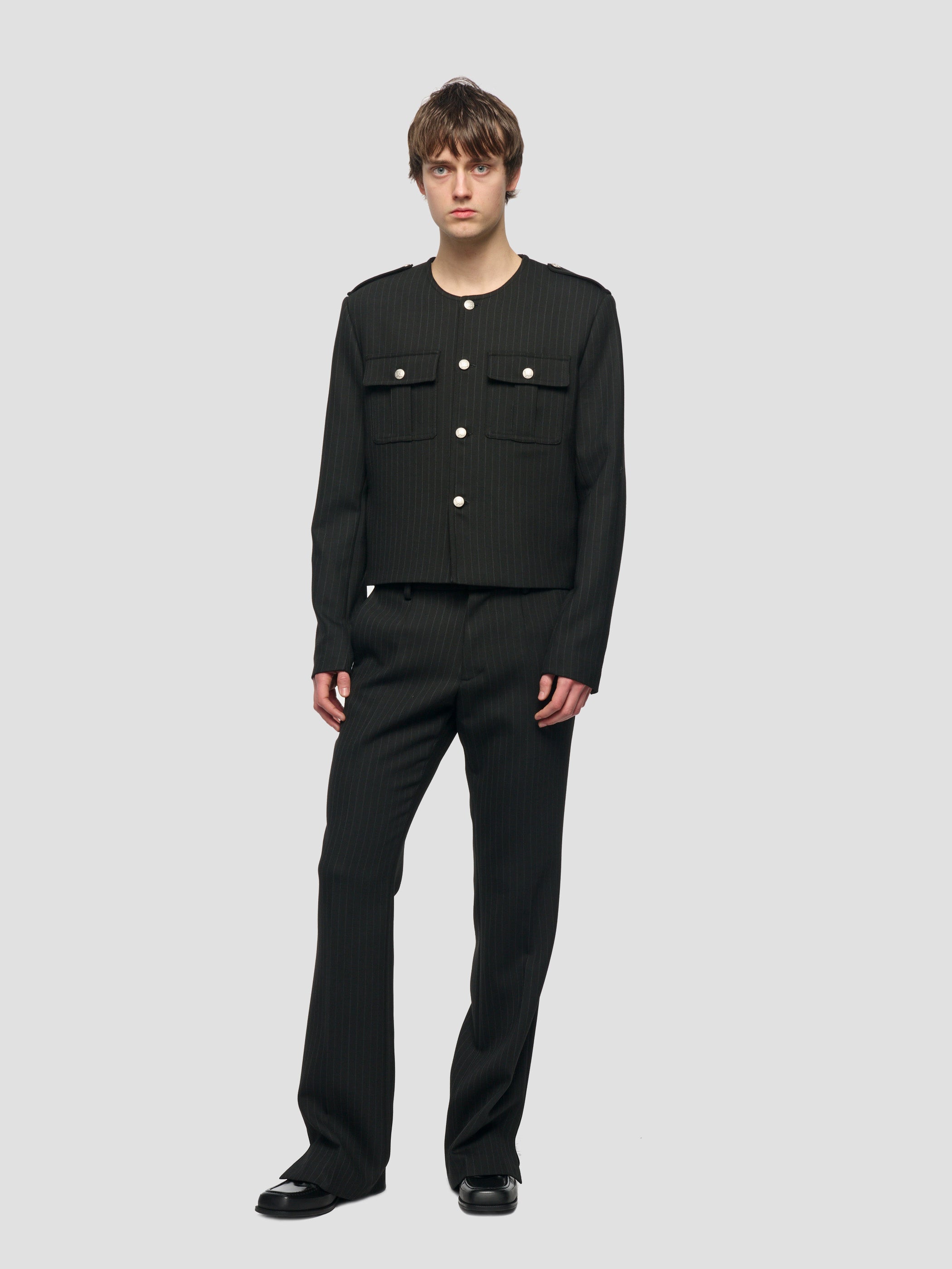 Officer Pinstripe Jacket